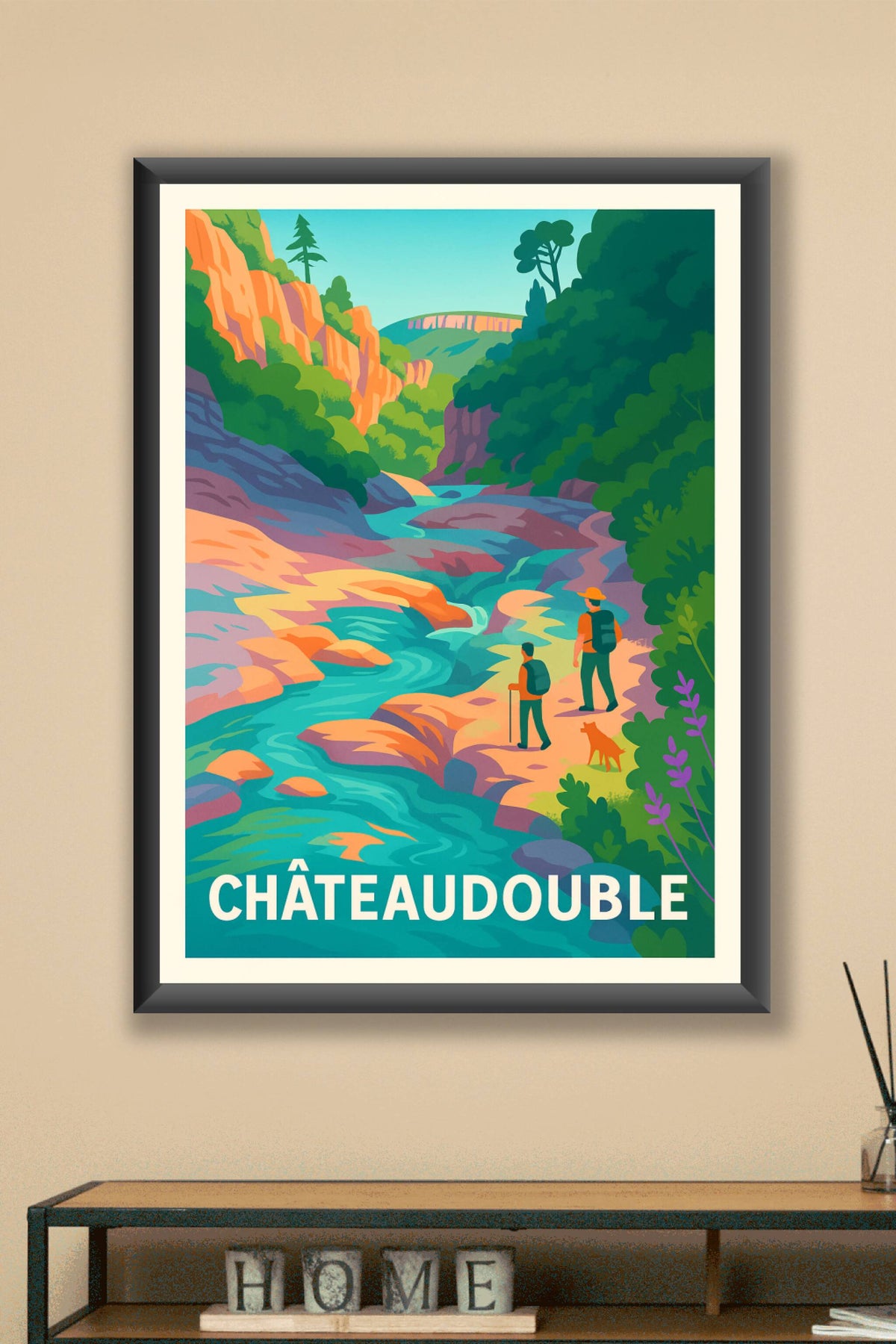 Affiche Châteaudouble — L'appel de la nature sauvage · poster d'art de Châteaudouble