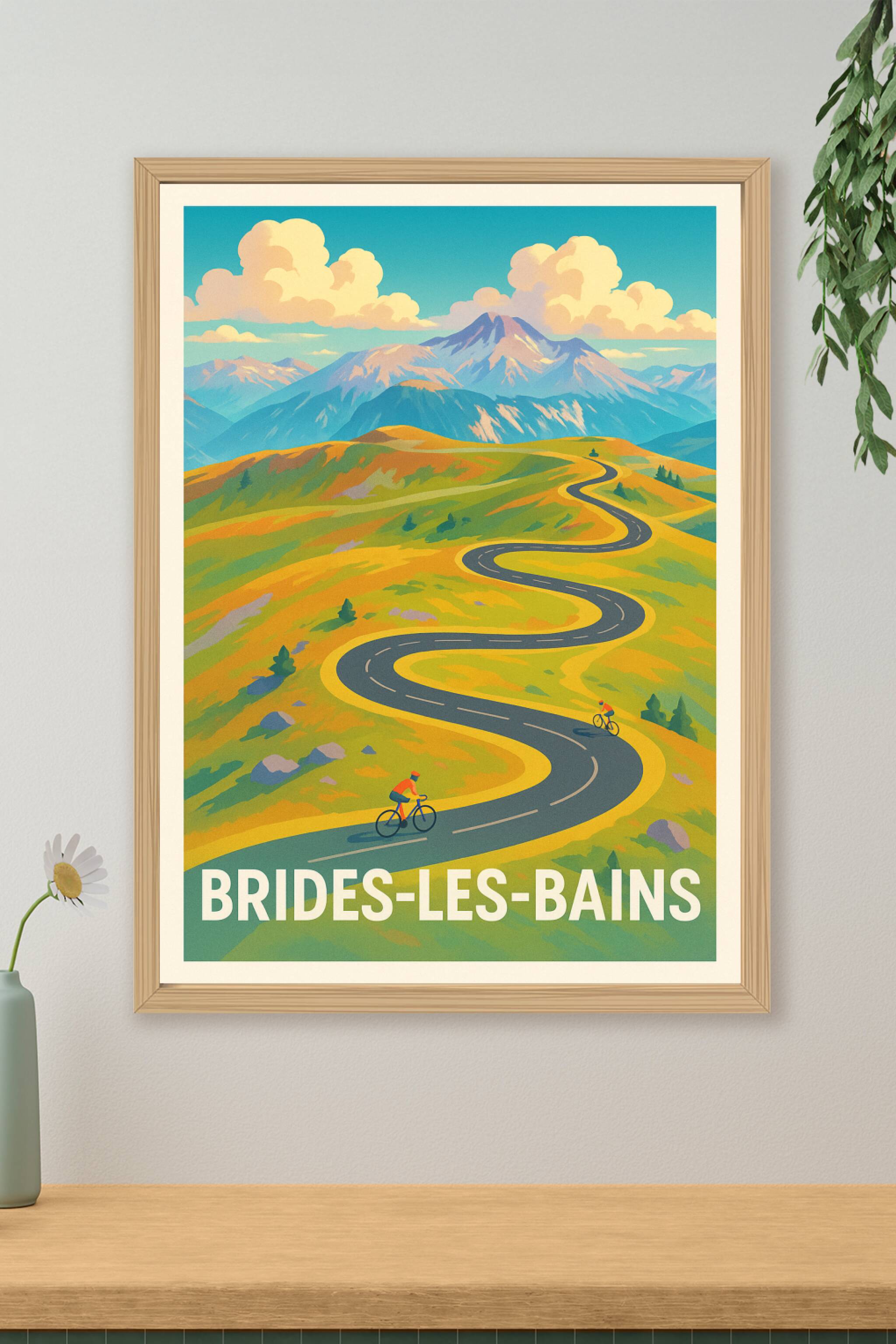 Affiche de Brides-les-Bains - L'appel des sommets à vélo