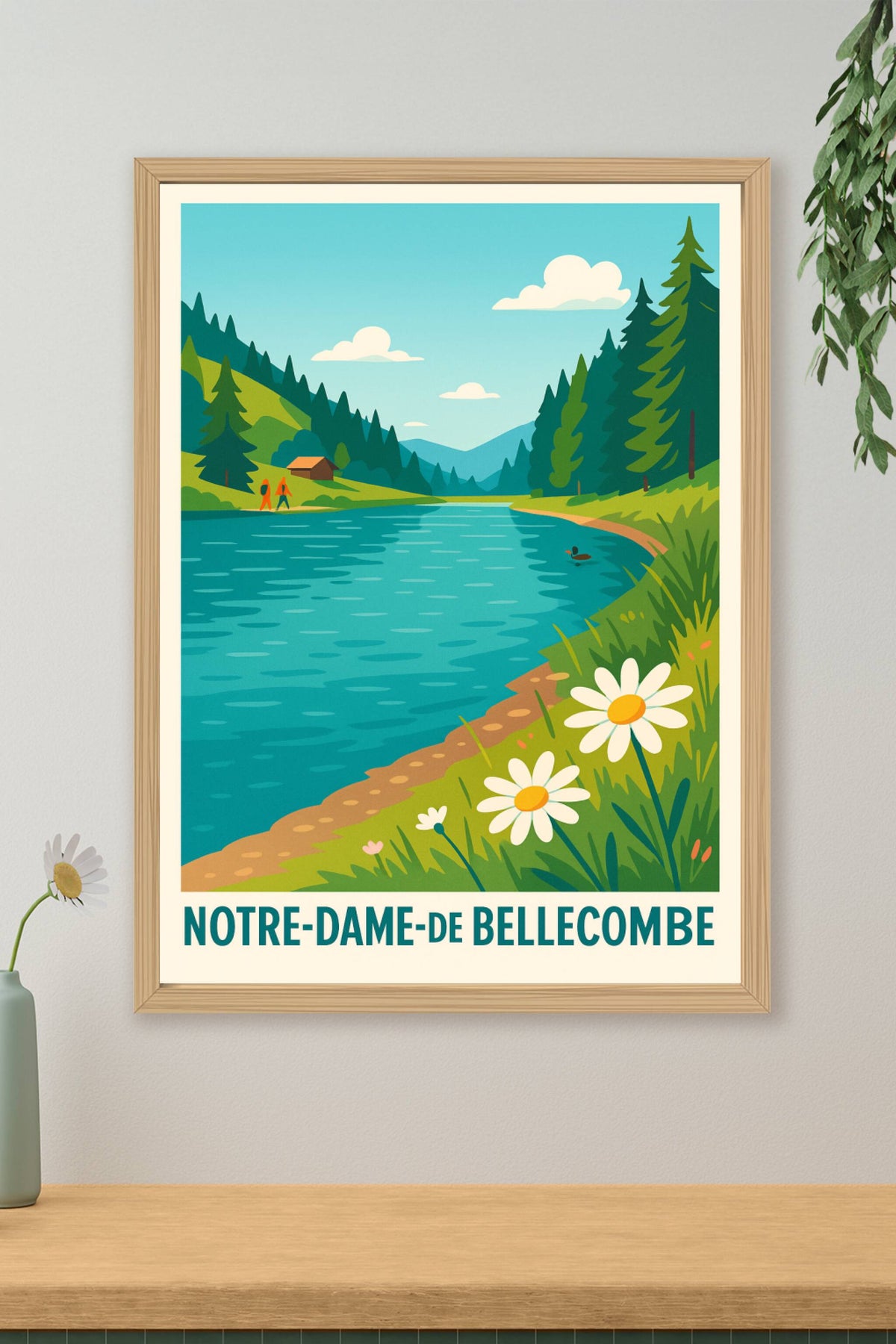 Affiche Notre-Dame-de-Bellecombe — Nature et Sérénité au Cœur des Alpes · poster d'art de Notre-Dame-de-Bellecombe