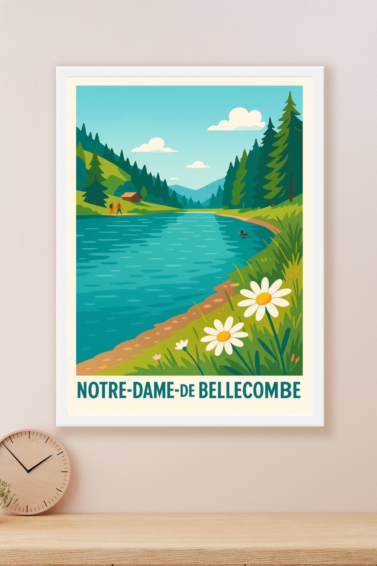 Affiche Notre-Dame-de-Bellecombe — Nature et Sérénité au Cœur des Alpes · poster d'art de Notre-Dame-de-Bellecombe