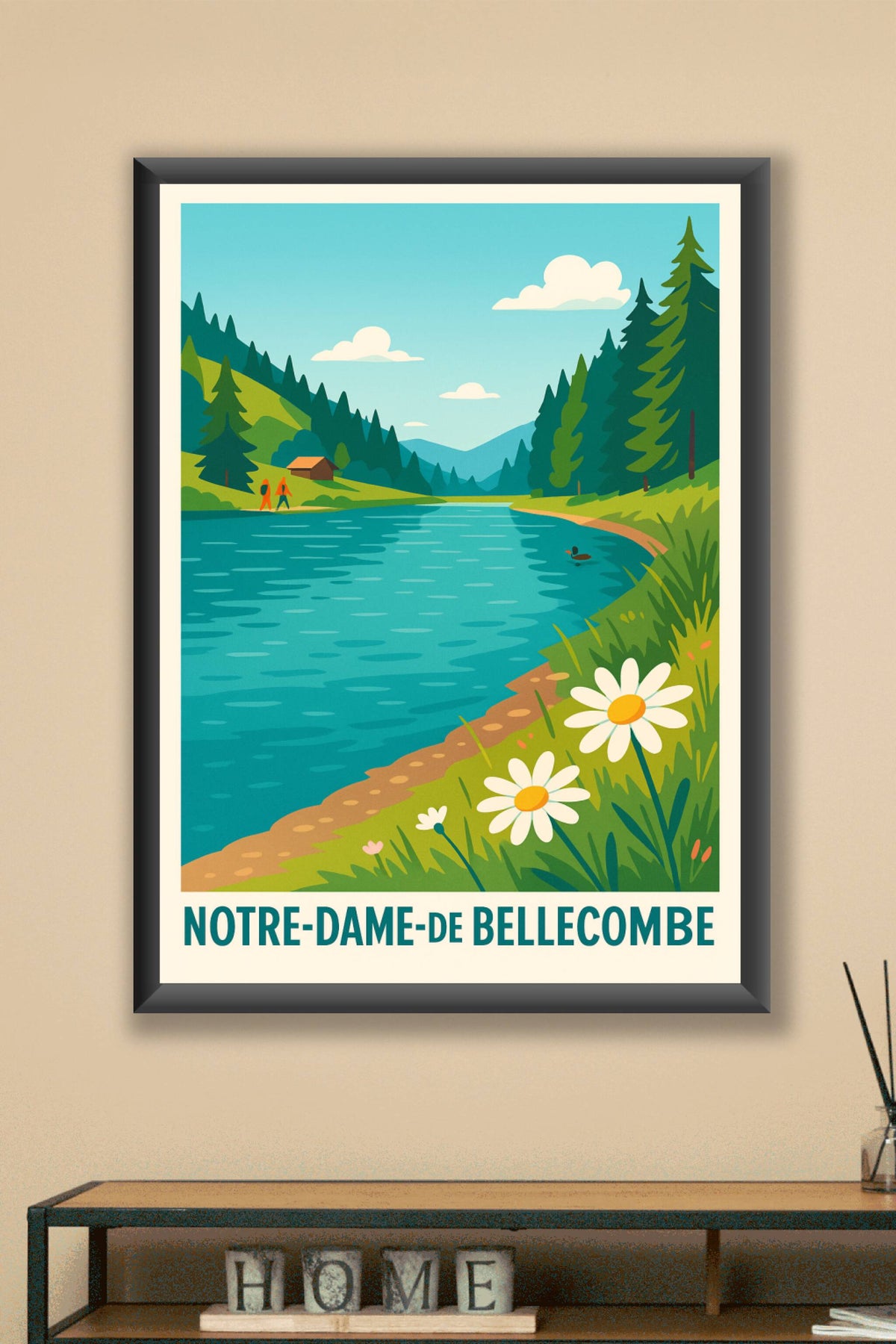 Affiche Notre-Dame-de-Bellecombe — Nature et Sérénité au Cœur des Alpes · poster d'art de Notre-Dame-de-Bellecombe