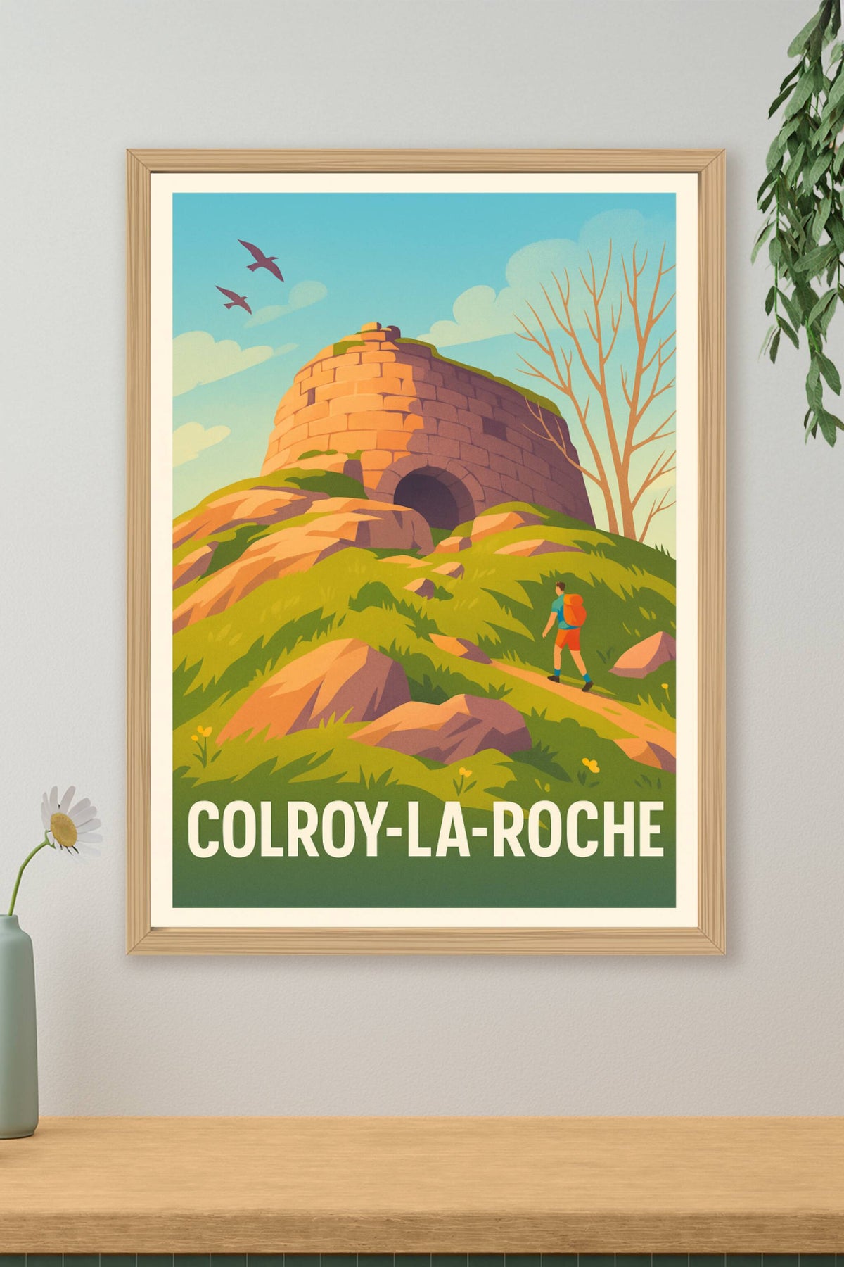 Affiche Colroy-la-Roche — Invitation à l'aventure et à la découverte · poster d'art de Colroy-la-Roche