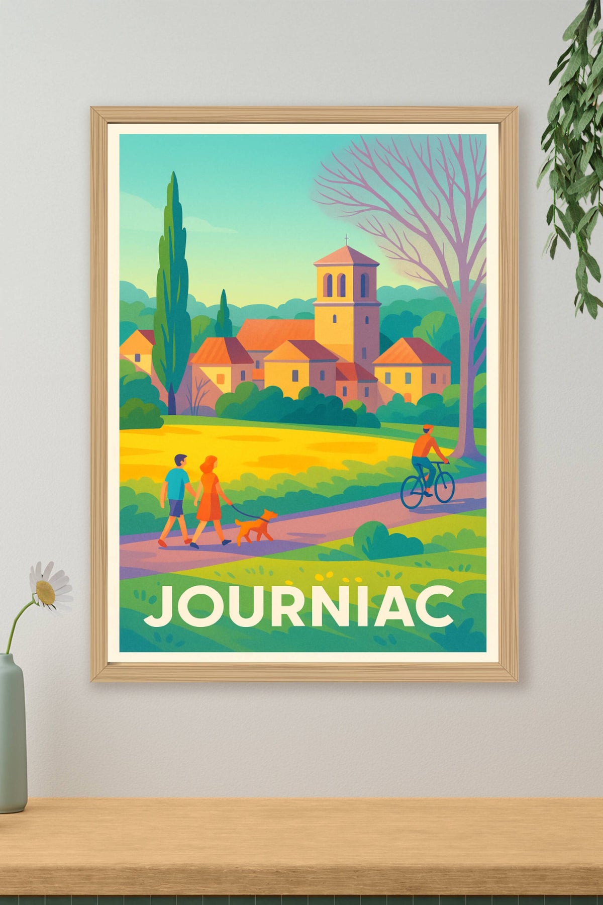 Affiche Journiac — Charme et sérénité à la campagne · poster d'art de Journiac