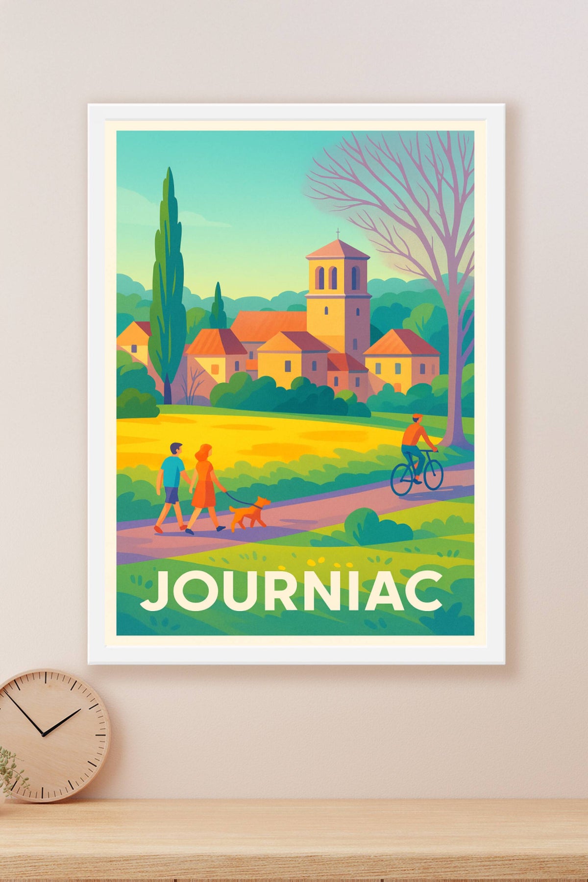 Affiche Journiac — Charme et sérénité à la campagne · poster d'art de Journiac