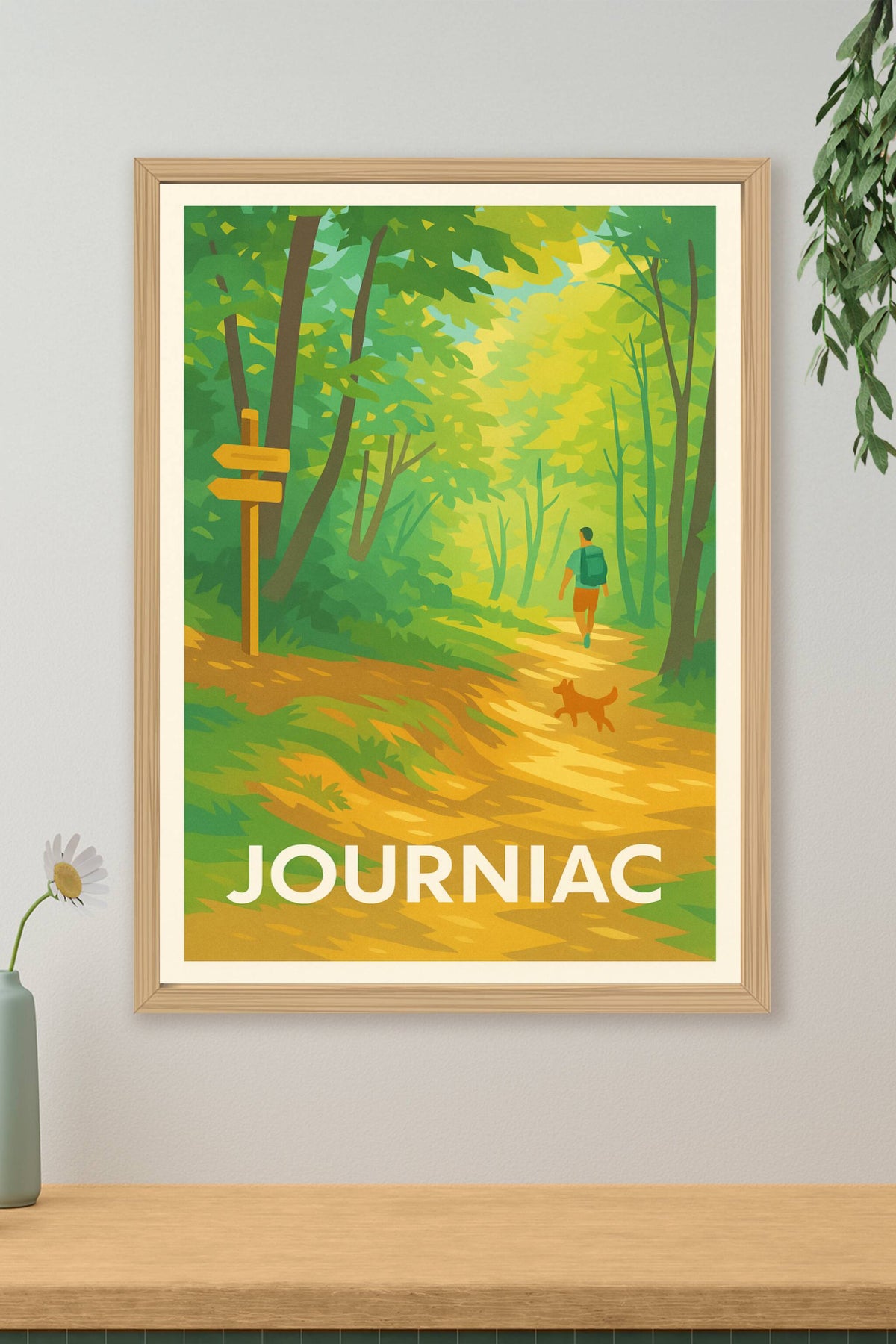 Affiche Journiac — Échappée nature au cœur des sentiers · poster d'art de Journiac