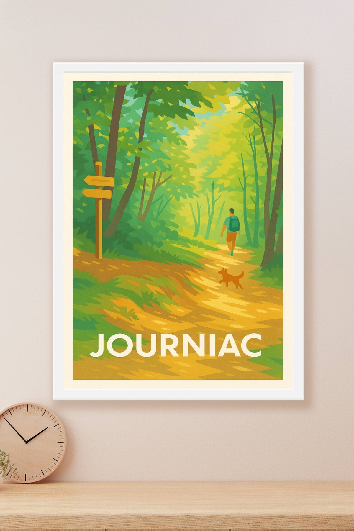Affiche Journiac — Échappée nature au cœur des sentiers · poster d'art de Journiac
