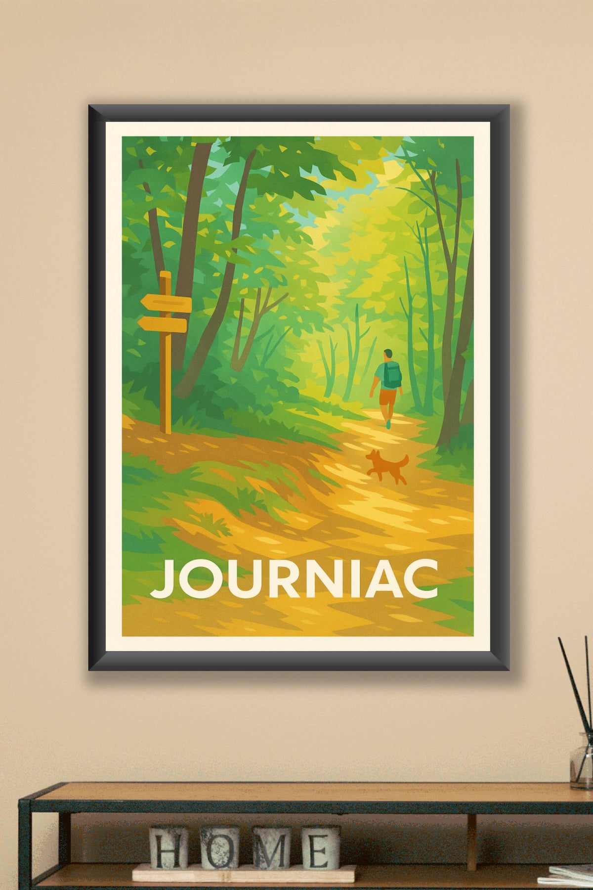 Affiche Journiac — Échappée nature au cœur des sentiers · poster d'art de Journiac