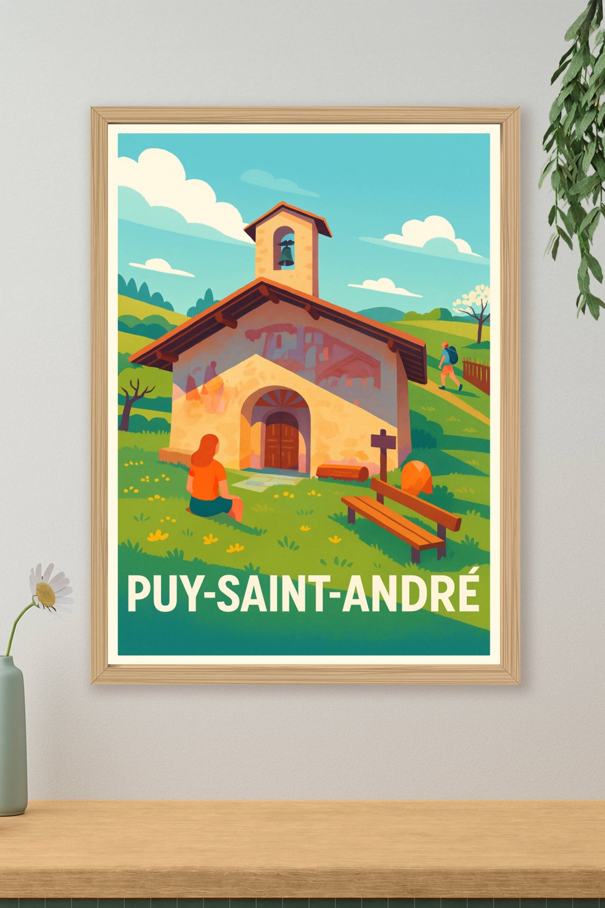 Affiche Puy-Saint-André — Charme et quiétude alpine · poster d'art de Puy-Saint-André