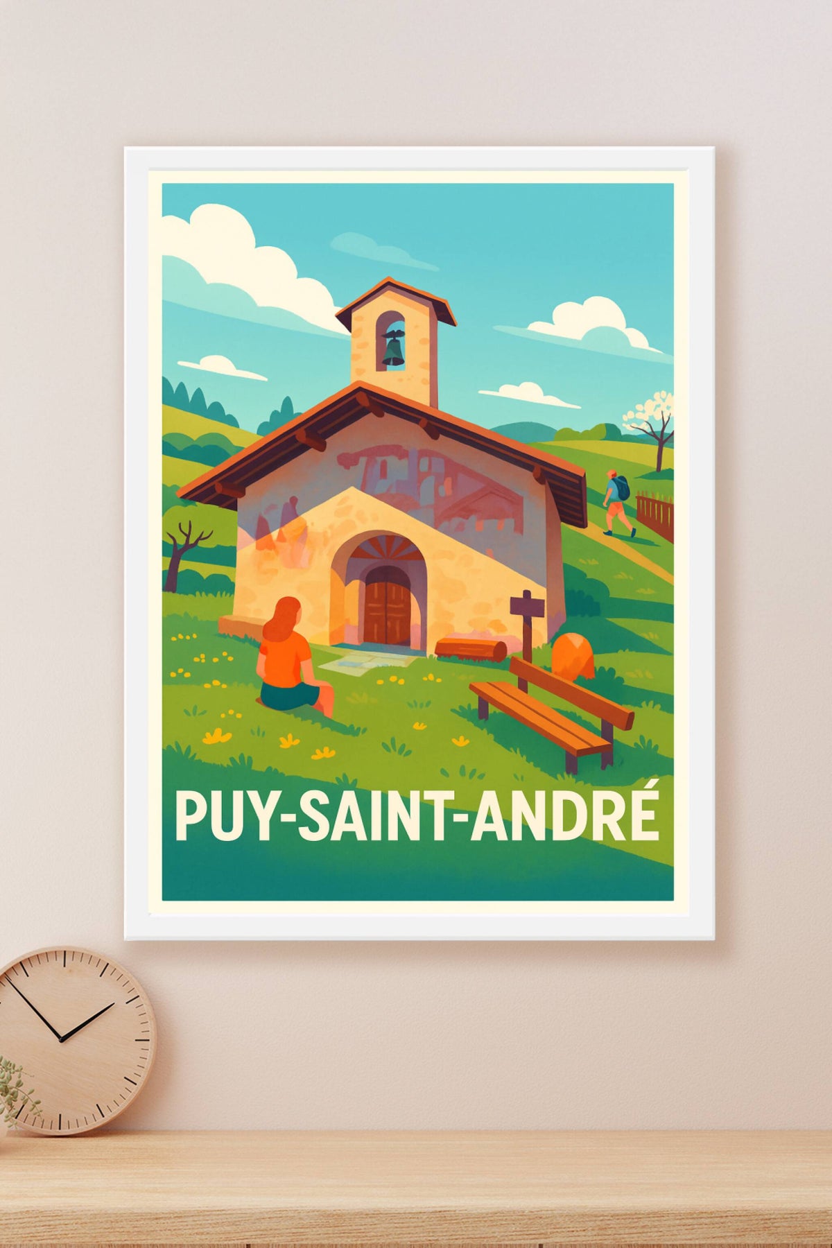 Affiche Puy-Saint-André — Charme et quiétude alpine · poster d'art de Puy-Saint-André