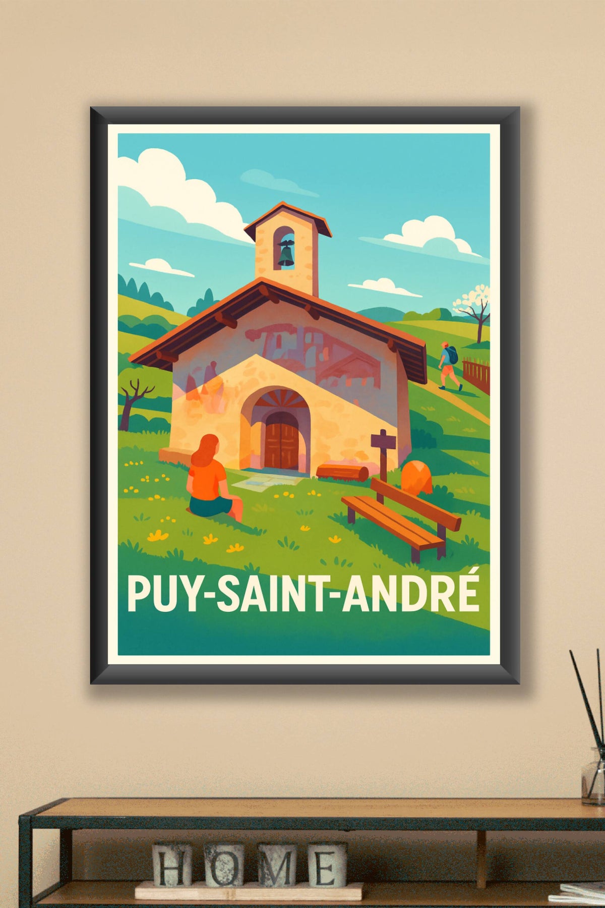 Affiche Puy-Saint-André — Charme et quiétude alpine · poster d'art de Puy-Saint-André