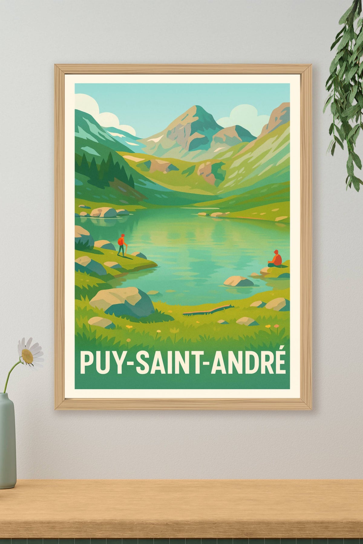 Affiche Puy-Saint-André — L'évasion nature au cœur des montagnes · poster d'art de Puy-Saint-André