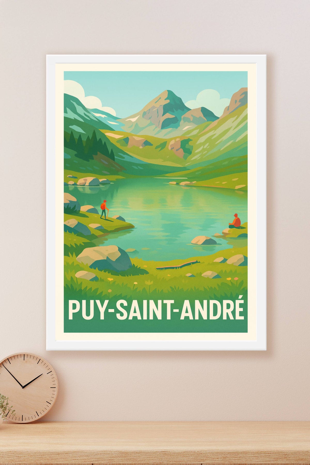 Affiche Puy-Saint-André — L'évasion nature au cœur des montagnes · poster d'art de Puy-Saint-André