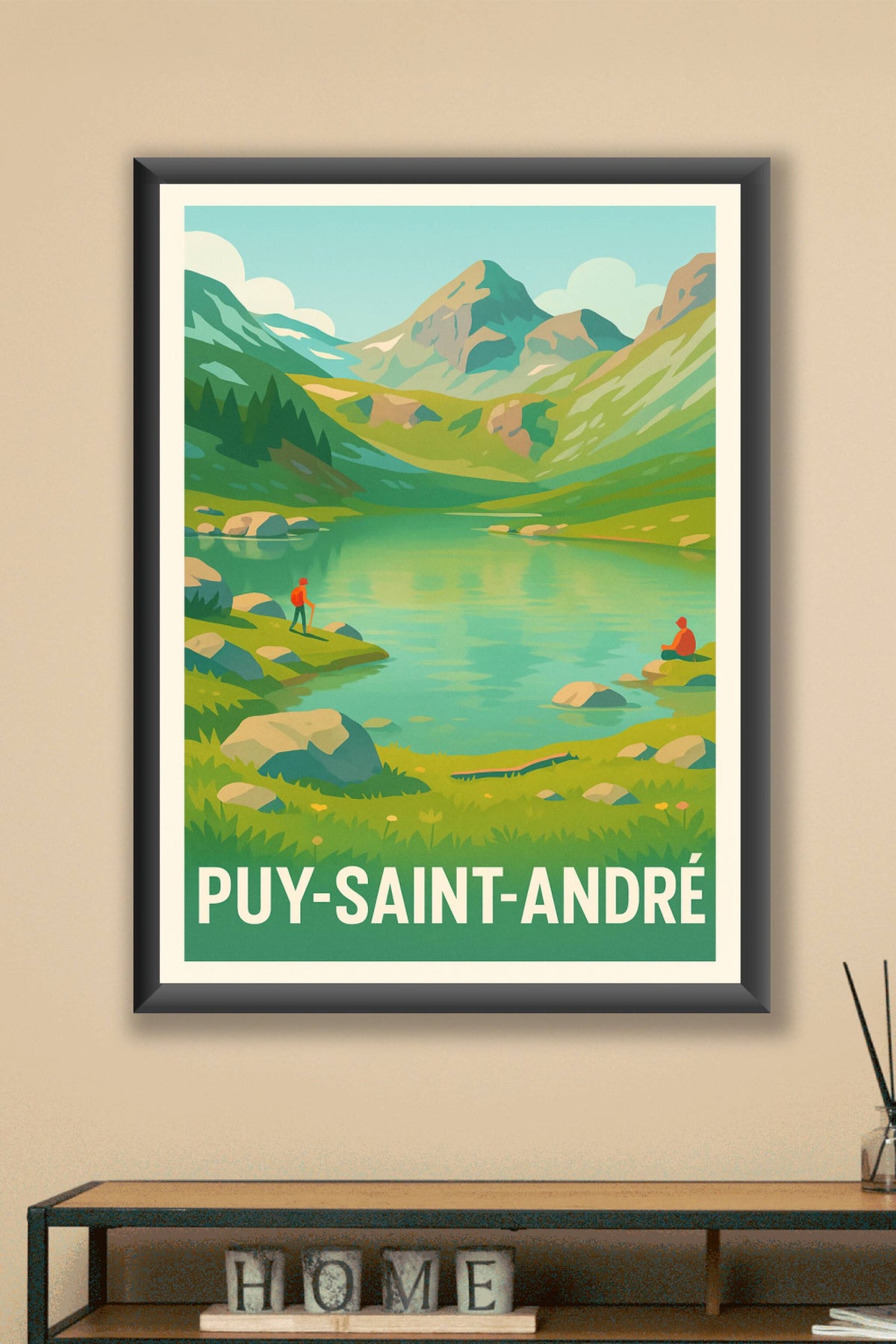Affiche Puy-Saint-André — L'évasion nature au cœur des montagnes · poster d'art de Puy-Saint-André