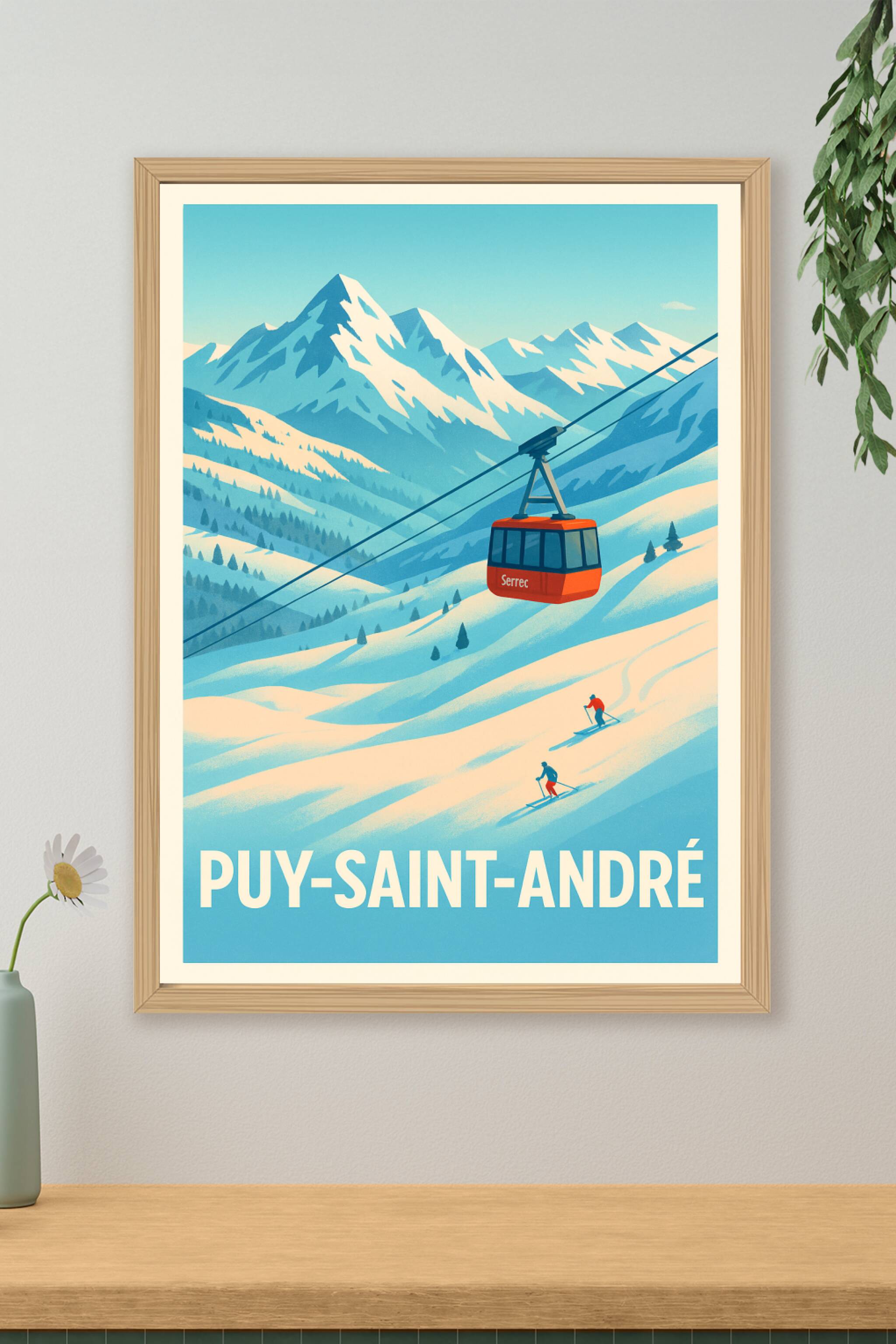 Affiche de Puy-Saint-André - Évasion et glisse en montagne