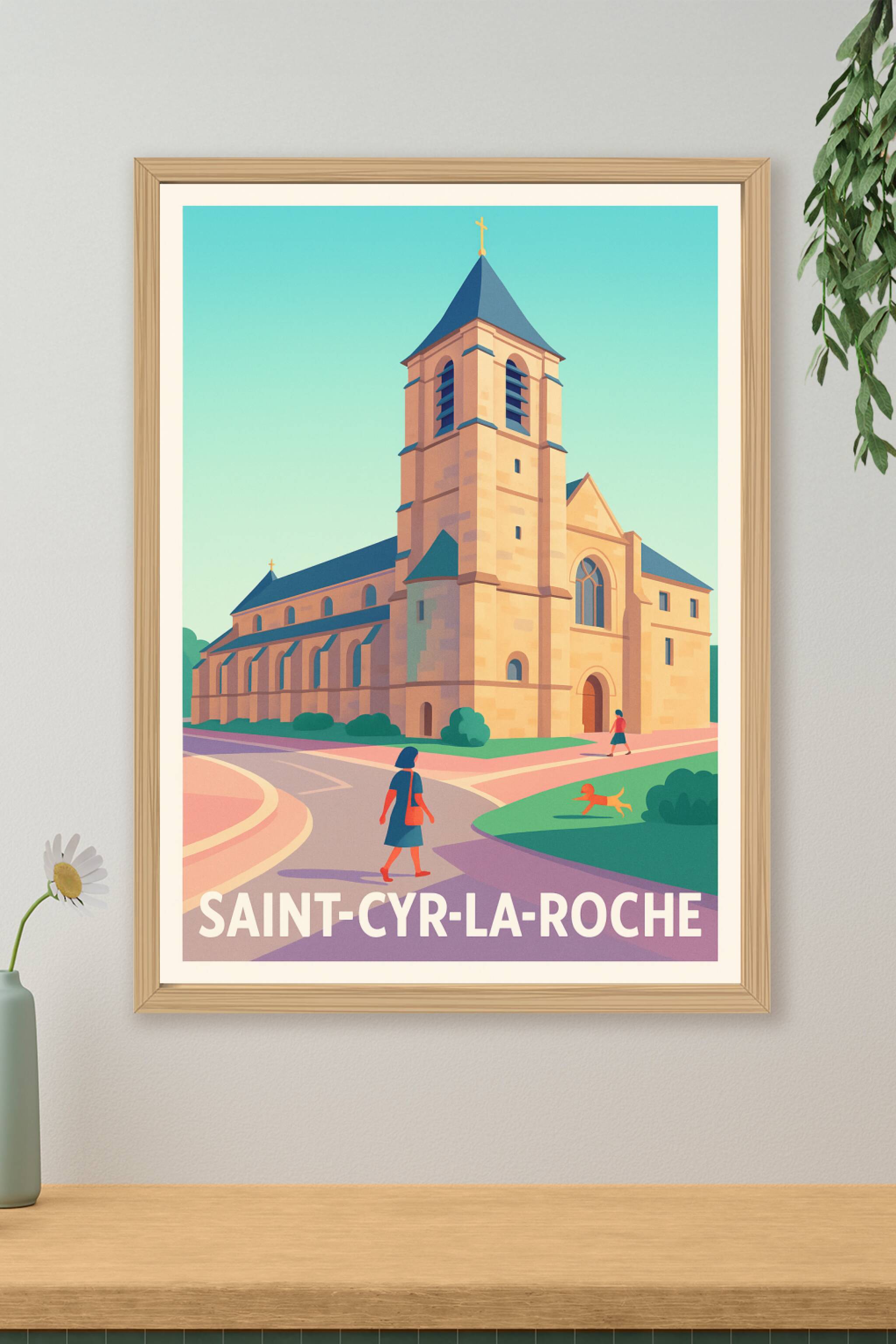 Affiche de Saint-Cyr-la-Roche - Charme et sérénité au cœur de la ville