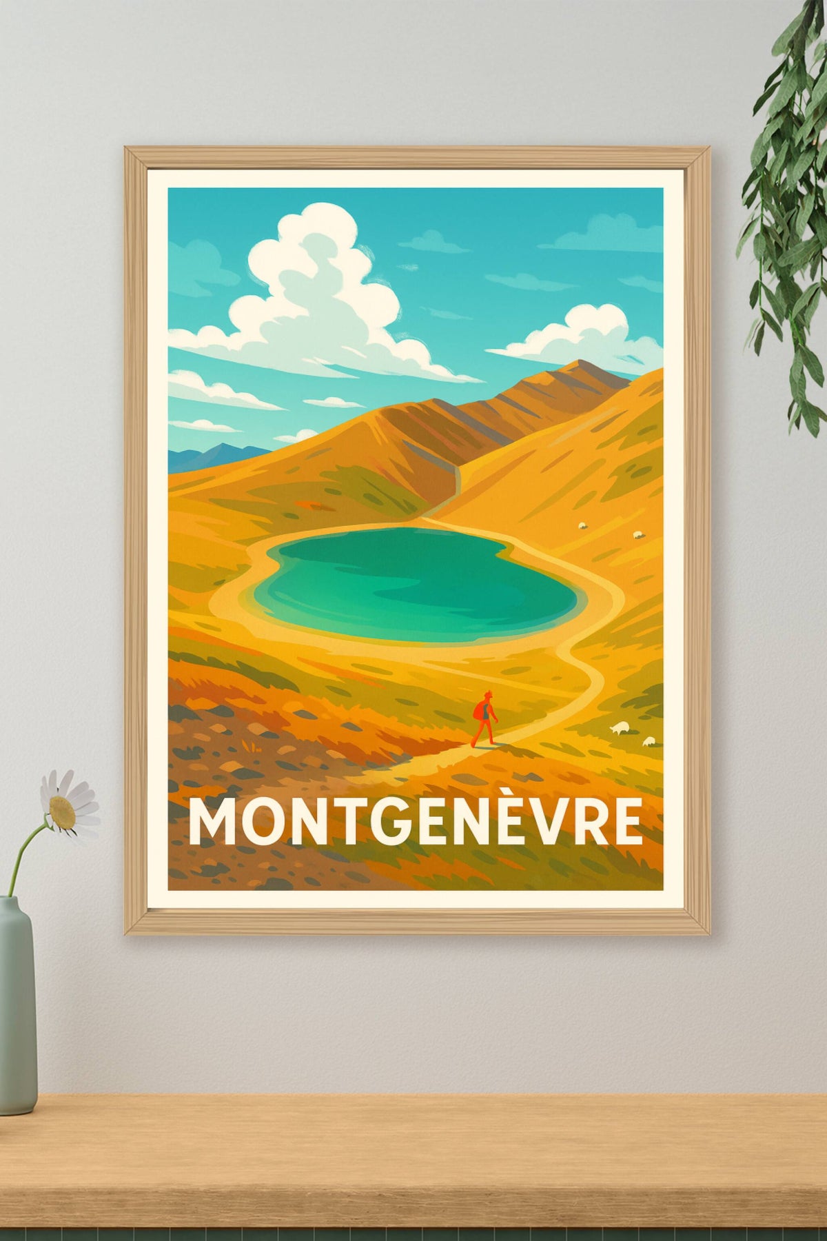 Affiche Montgenèvre — Aventure et Sérénité en Altitude · poster d'art de Montgenèvre