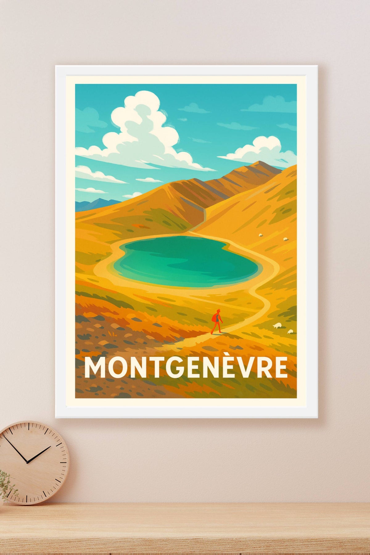 Affiche Montgenèvre — Aventure et Sérénité en Altitude · poster d'art de Montgenèvre