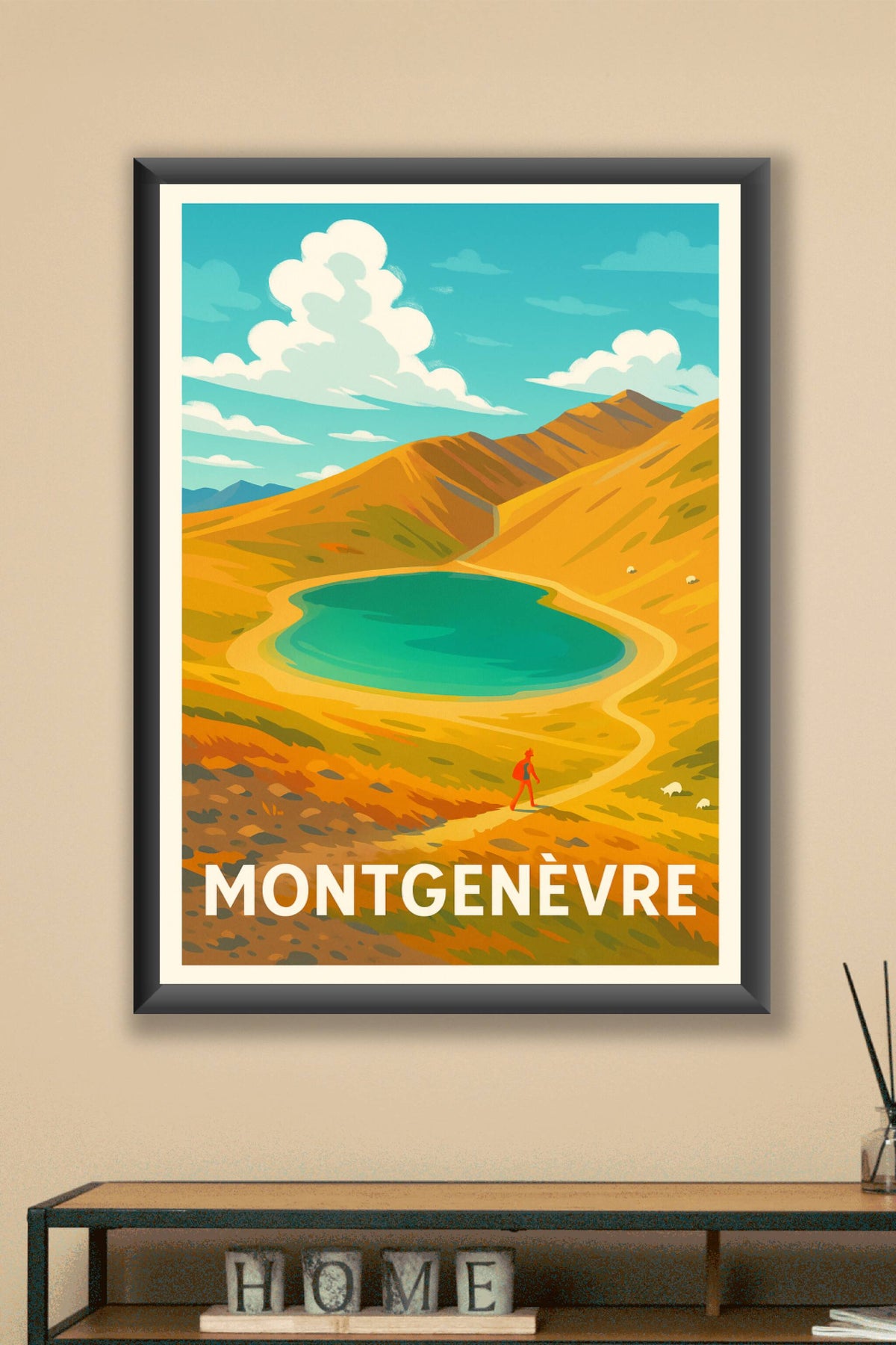 Affiche Montgenèvre — Aventure et Sérénité en Altitude · poster d'art de Montgenèvre