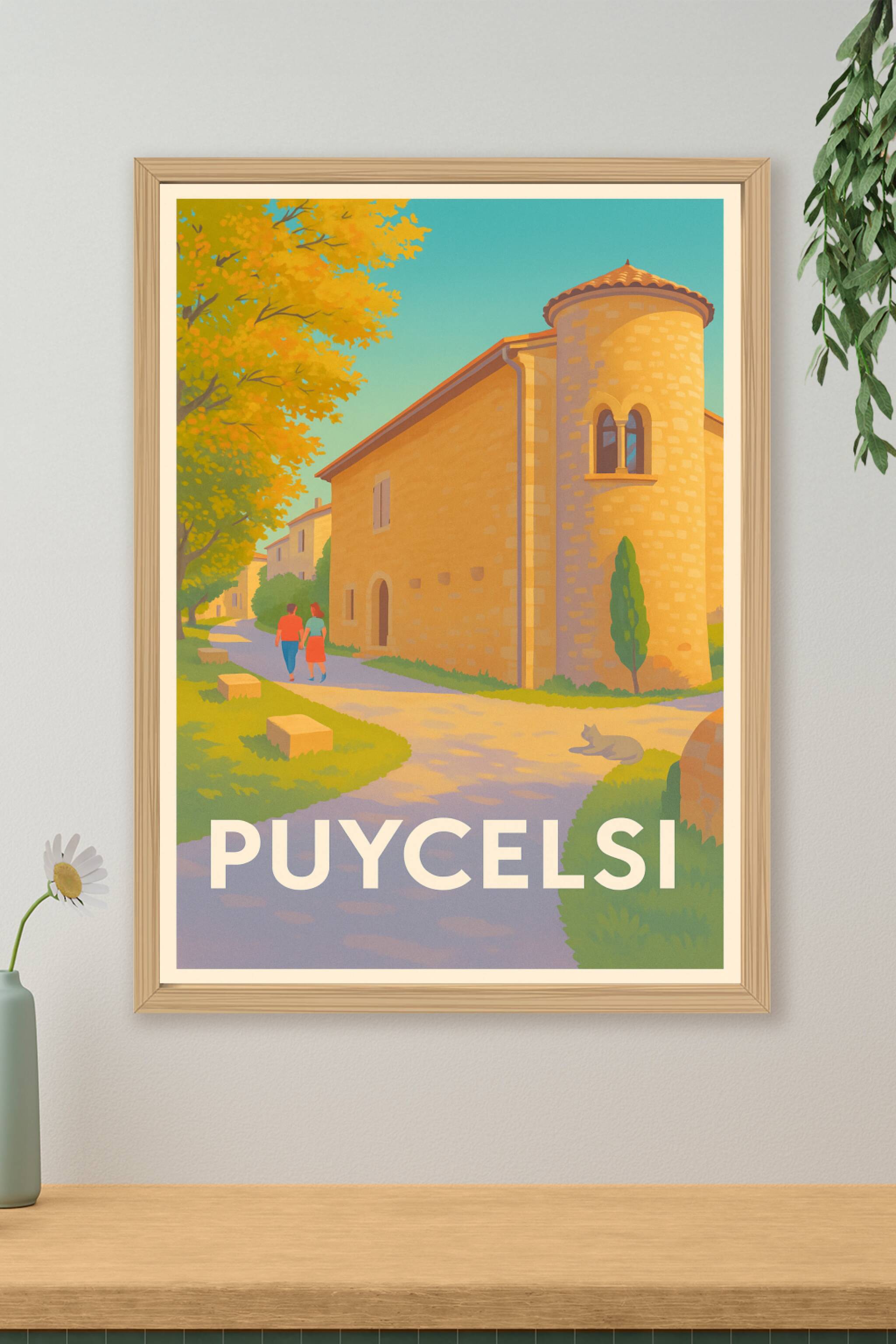 Affiche de Puycelsi - Charme et quiétude au cœur du Tarn