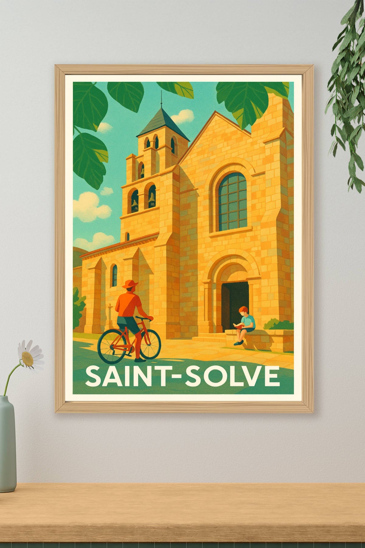 Affiche Saint-Solve — Charme et sérénité au cœur du patrimoine · poster d'art de Saint-Solve