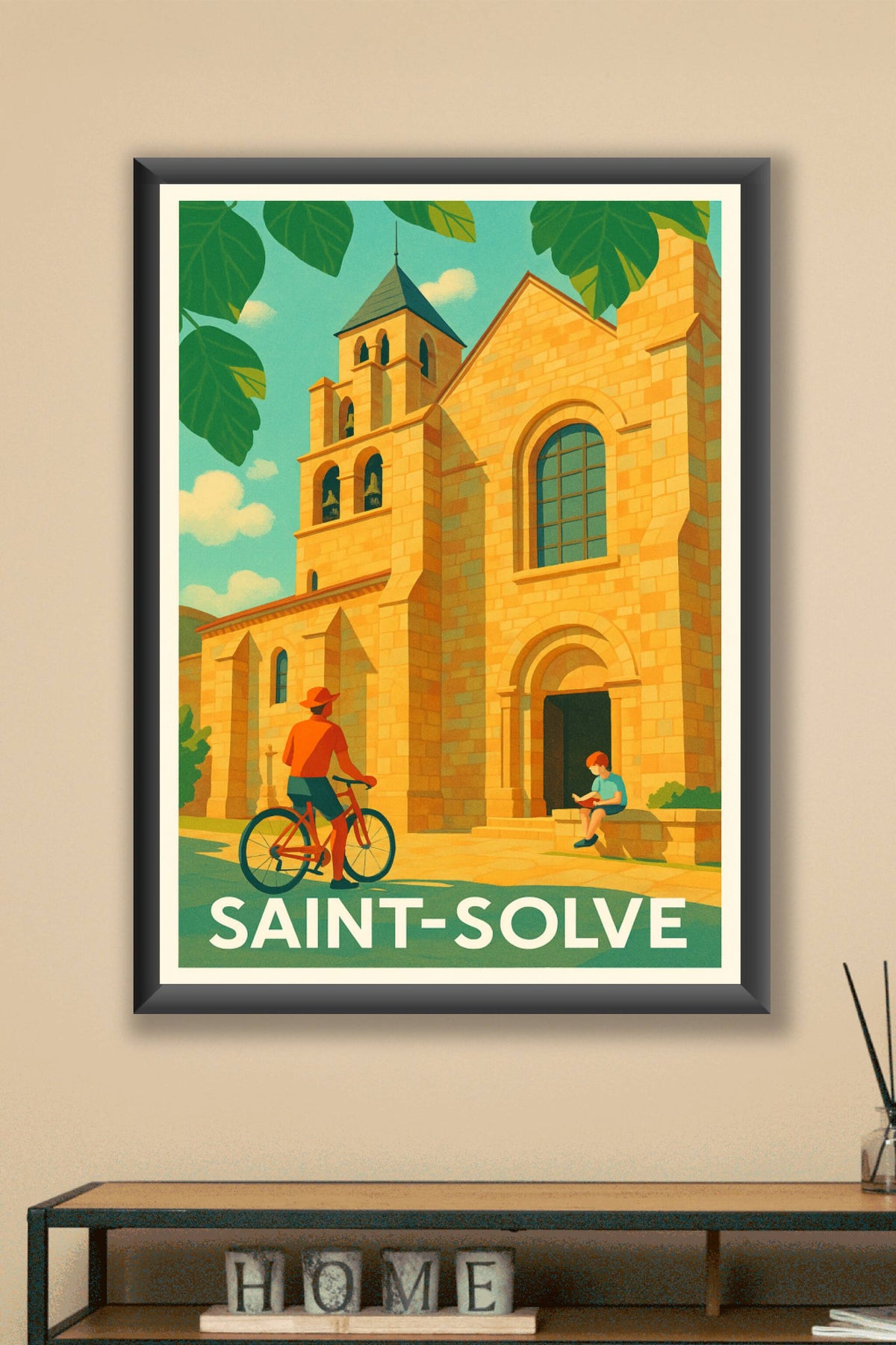 Affiche Saint-Solve — Charme et sérénité au cœur du patrimoine · poster d'art de Saint-Solve