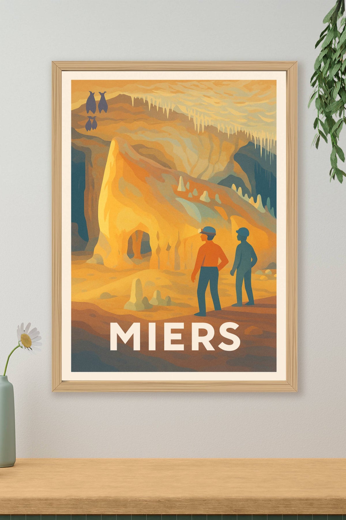 Affiche Miers — Explorez les merveilles souterraines · poster d'art de Miers