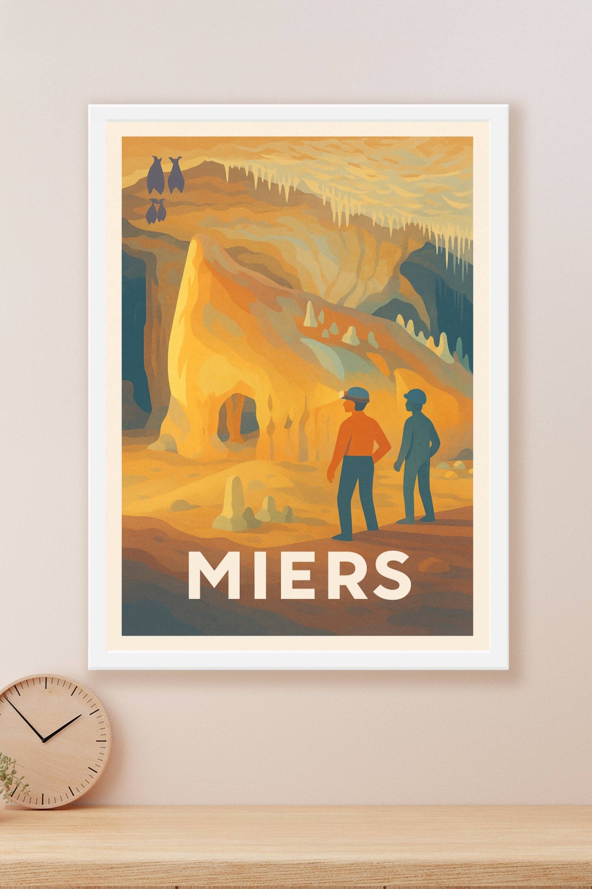 Affiche Miers — Explorez les merveilles souterraines · poster d'art de Miers