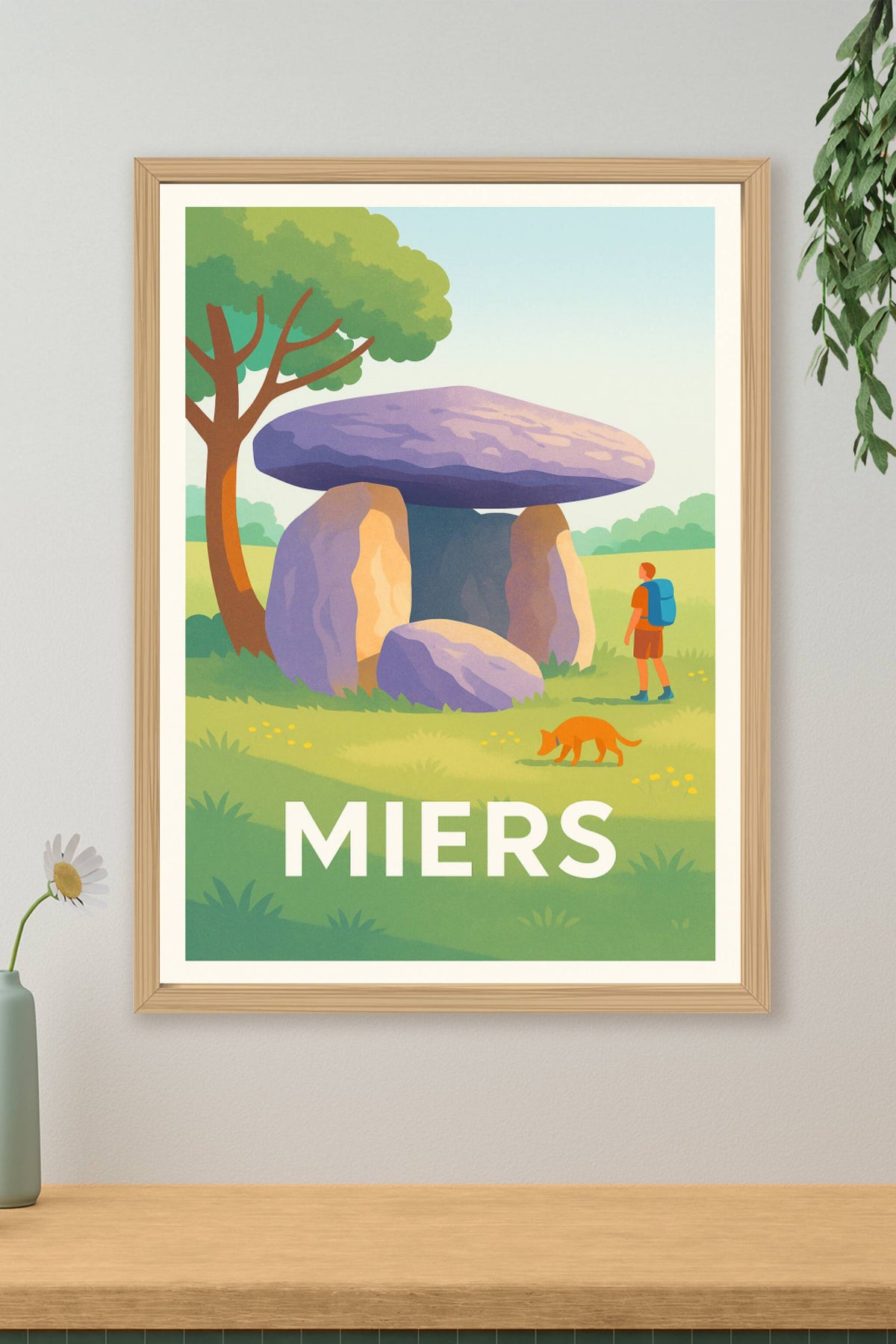Affiche Miers — Sérénité et mystère des dolmens · poster d'art de Miers