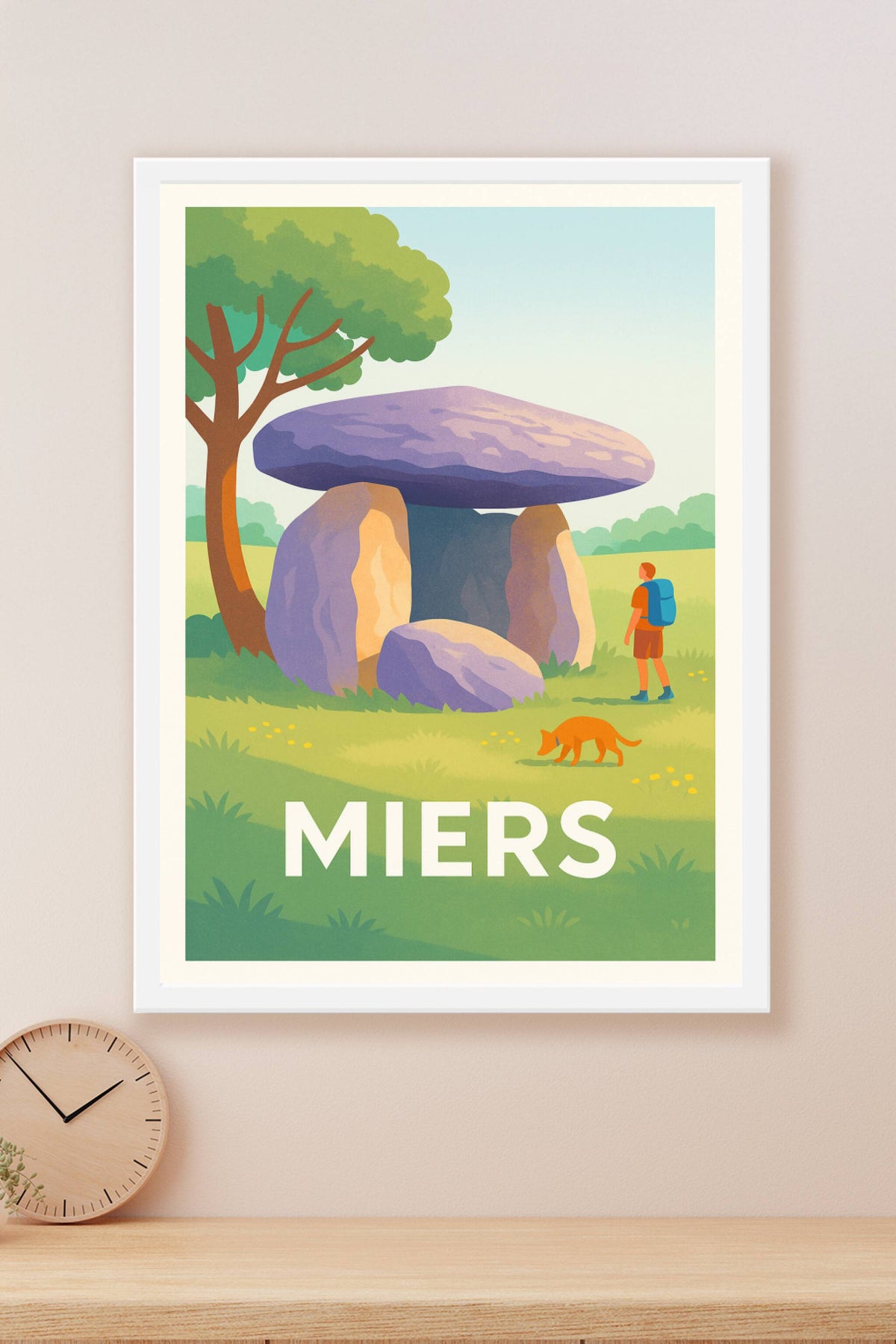 Affiche Miers — Sérénité et mystère des dolmens · poster d'art de Miers