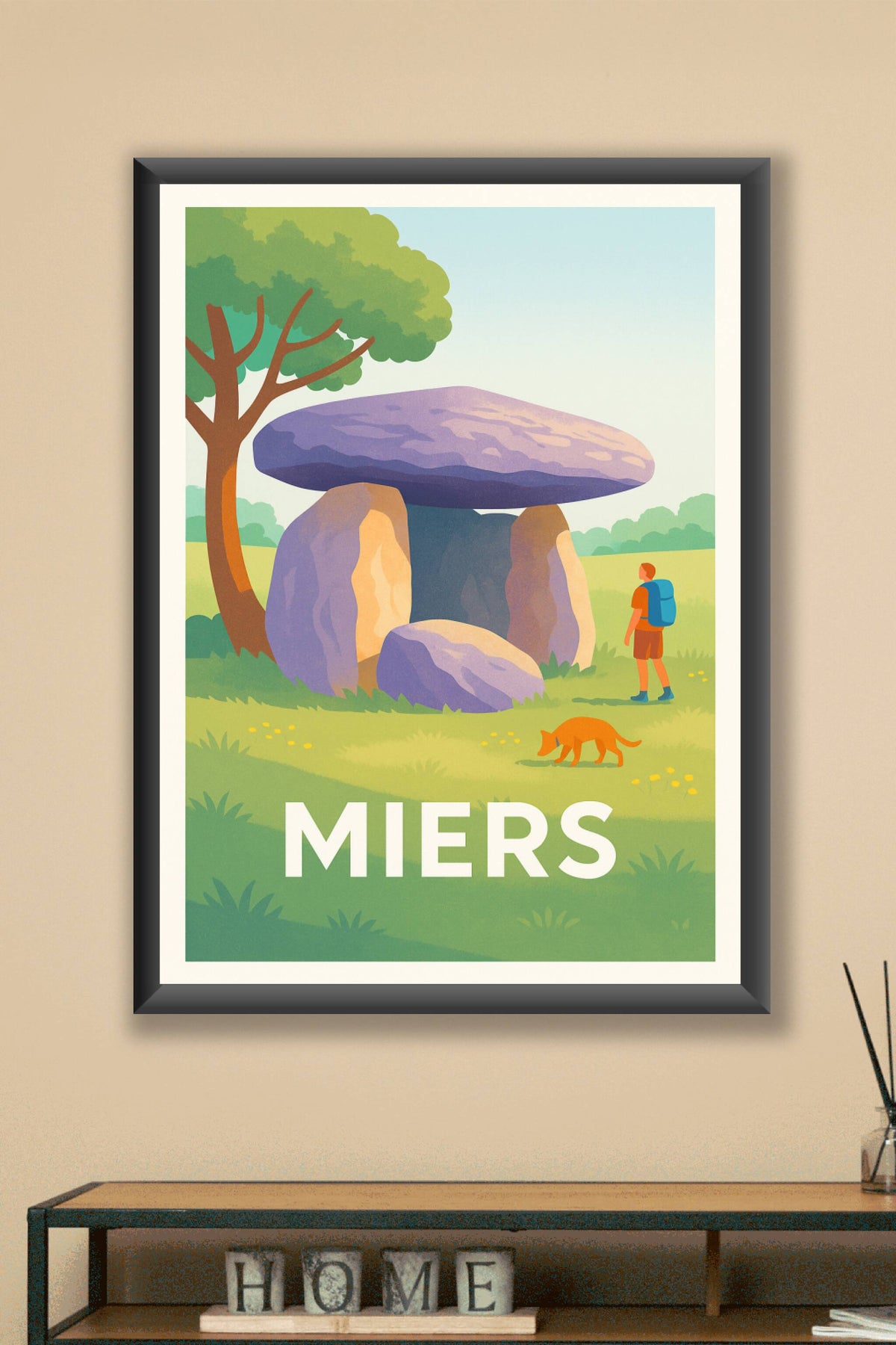 Affiche Miers — Sérénité et mystère des dolmens · poster d'art de Miers