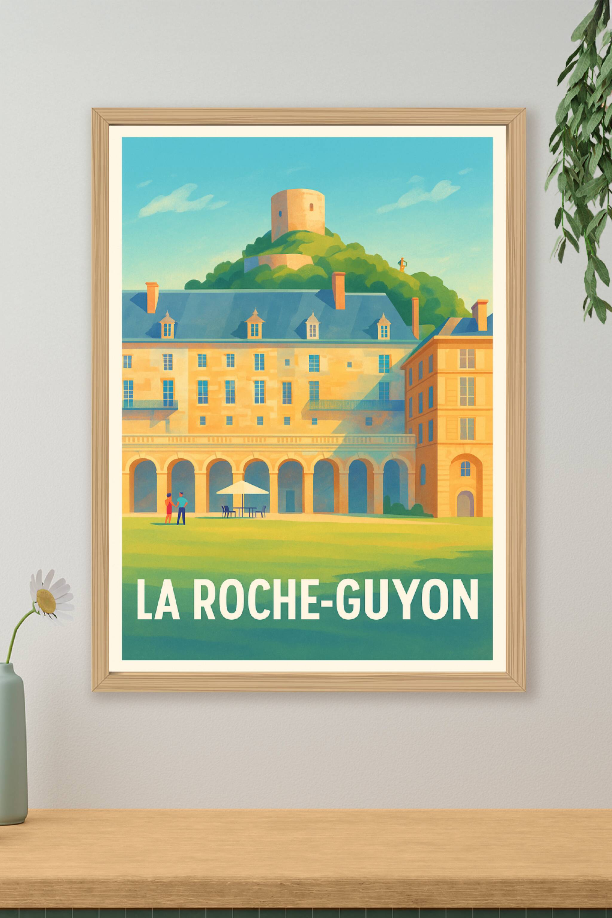 Affiche de La Roche-Guyon - Charme et histoire au fil du temps