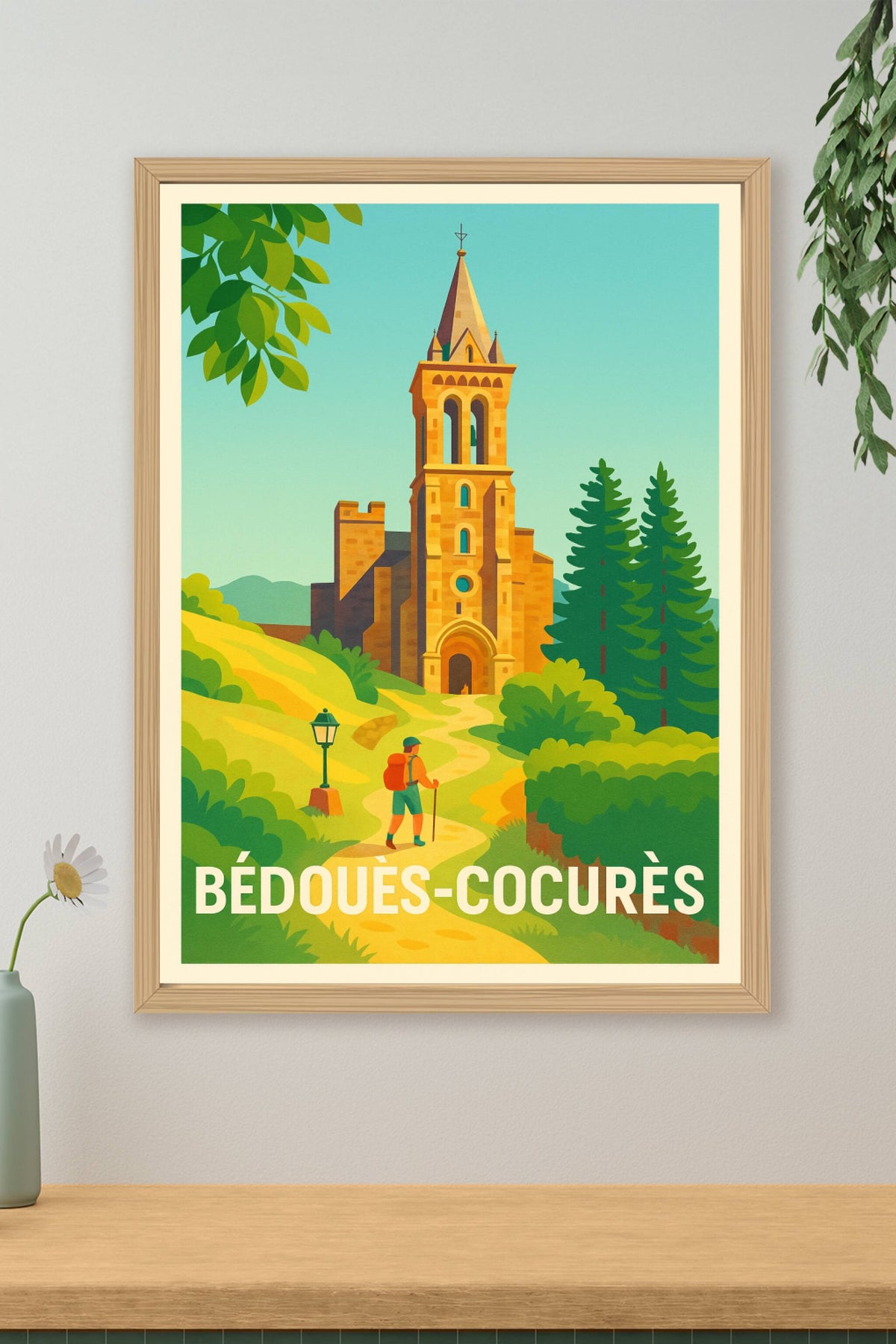 Affiche Bédouès-Cocurès — Invitation à la découverte historique et naturelle · poster d'art de Bédouès-Cocurès