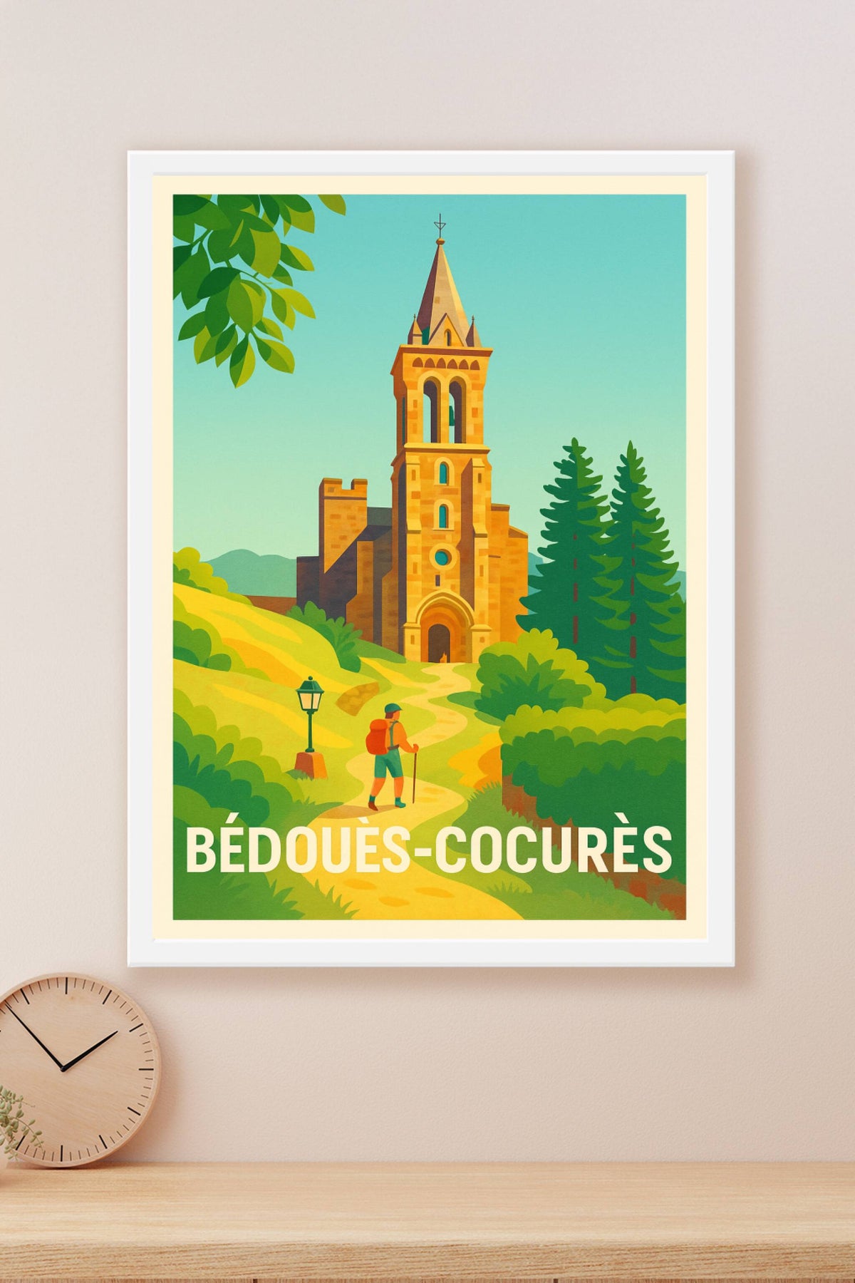 Affiche Bédouès-Cocurès — Invitation à la découverte historique et naturelle · poster d'art de Bédouès-Cocurès