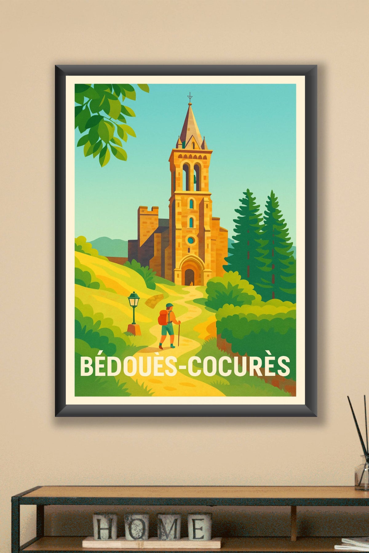 Affiche Bédouès-Cocurès — Invitation à la découverte historique et naturelle · poster d'art de Bédouès-Cocurès