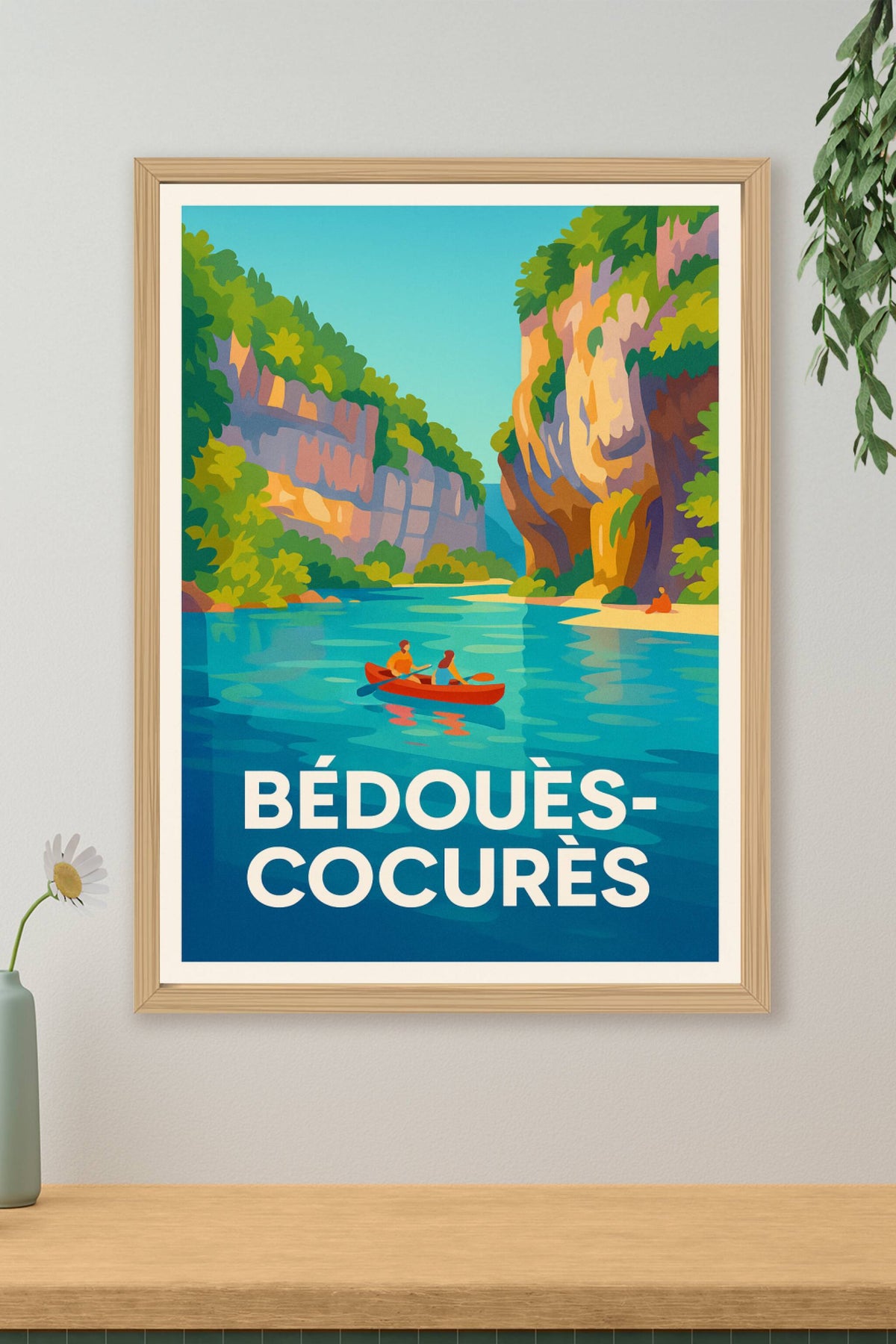 Affiche Bédouès-Cocurès — Évasion Nature & Aventure · poster d'art de Bédouès-Cocurès