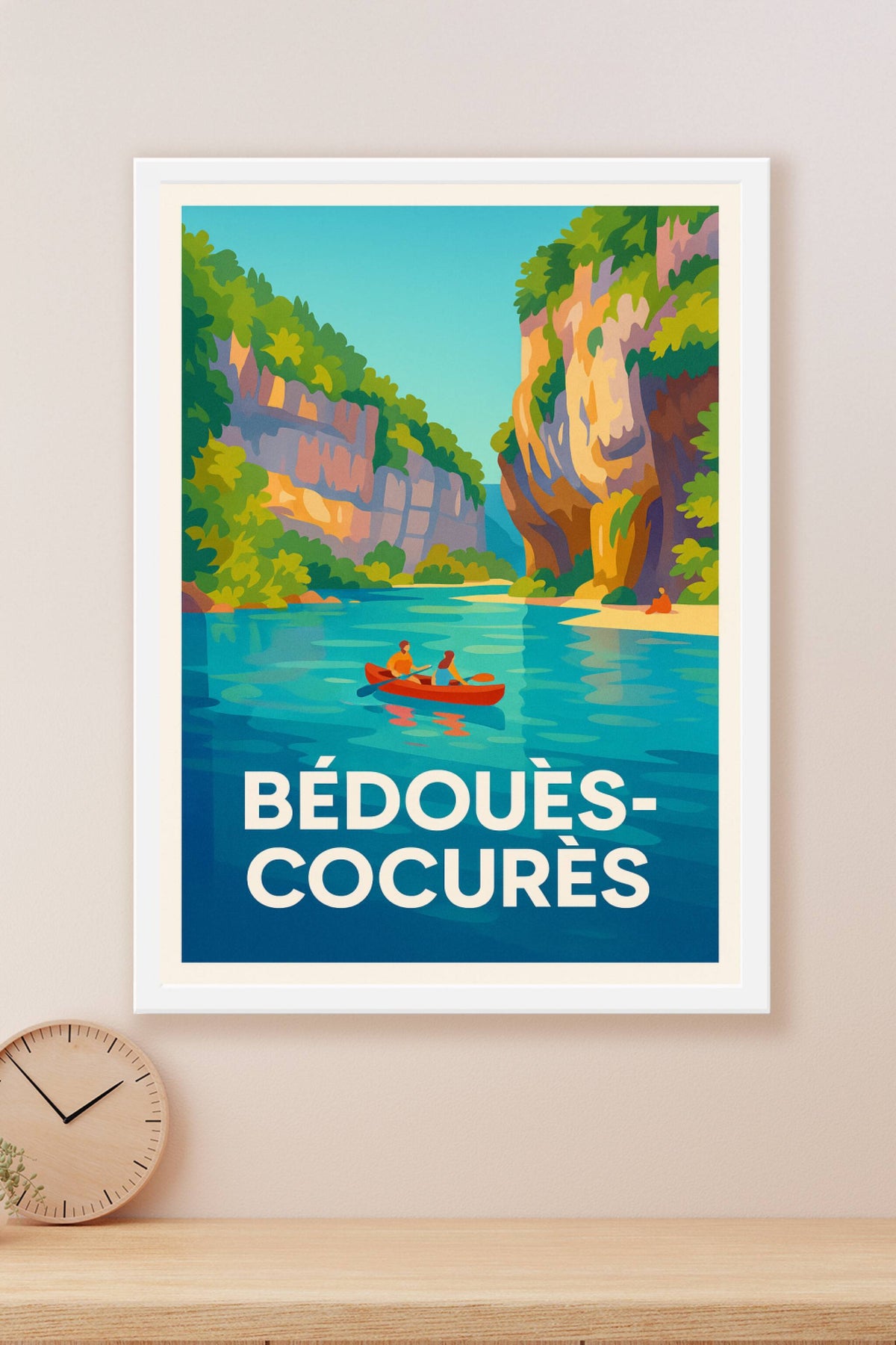 Affiche Bédouès-Cocurès — Évasion Nature & Aventure · poster d'art de Bédouès-Cocurès