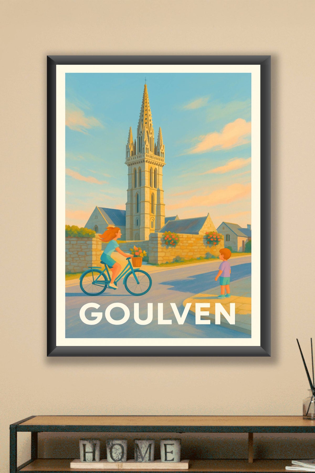 Affiche Goulven — Charme et douceur bretons au fil du temps · poster d'art de Goulven