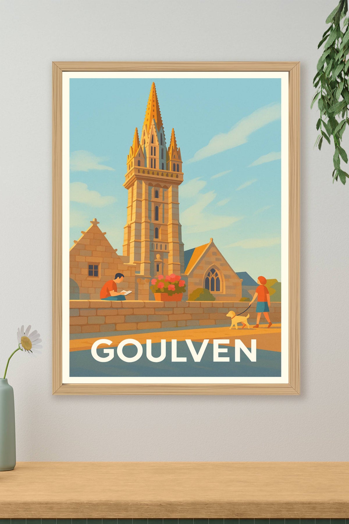 Affiche Goulven — Charme breton et sérénité au fil de la journée · poster d'art de Goulven