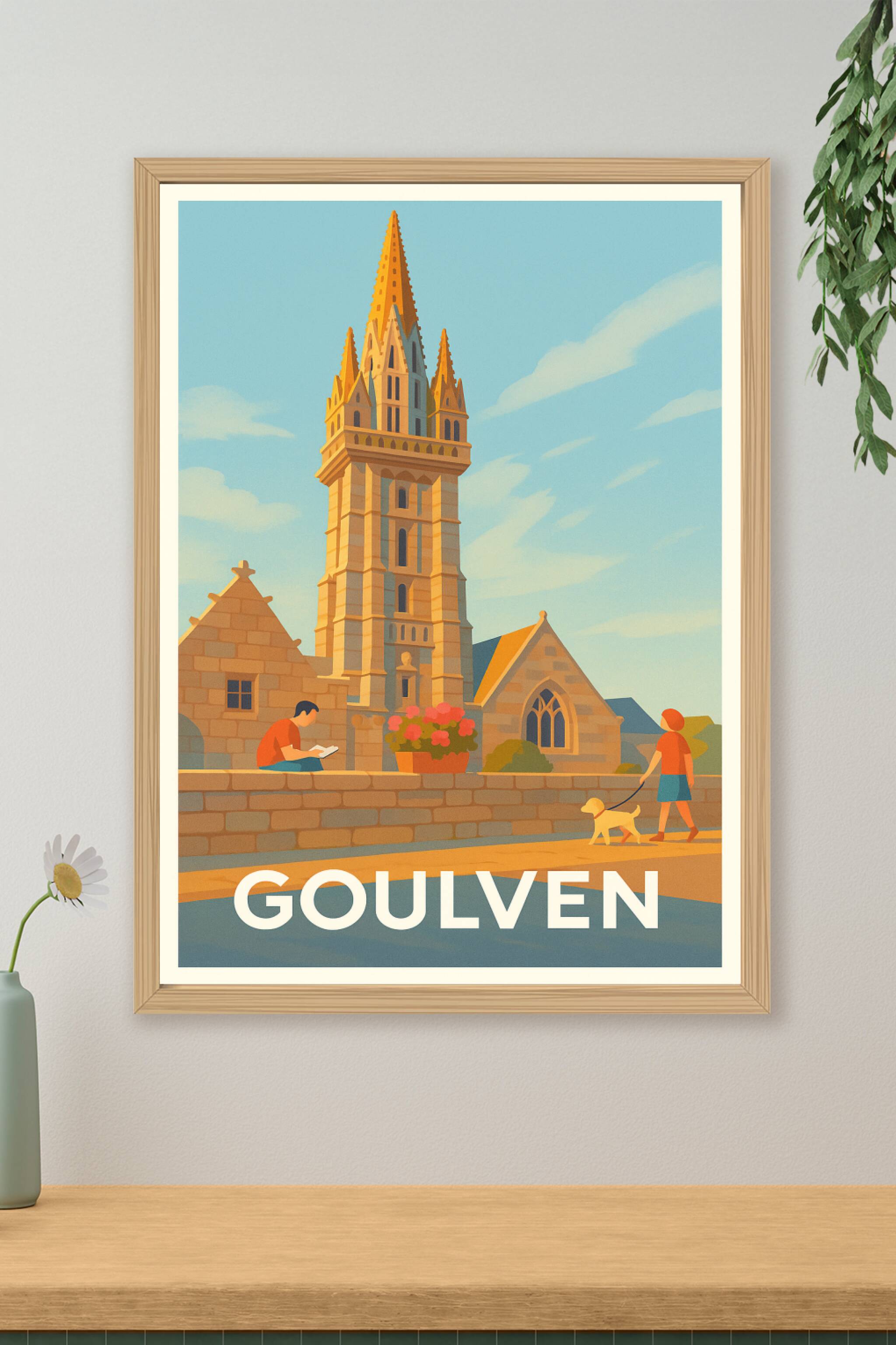 Affiche de Goulven - Charme breton et sérénité au fil de la journée