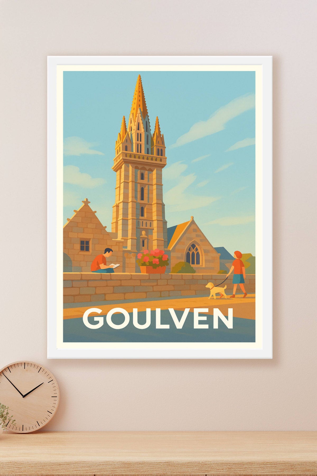 Affiche Goulven — Charme breton et sérénité au fil de la journée · poster d'art de Goulven