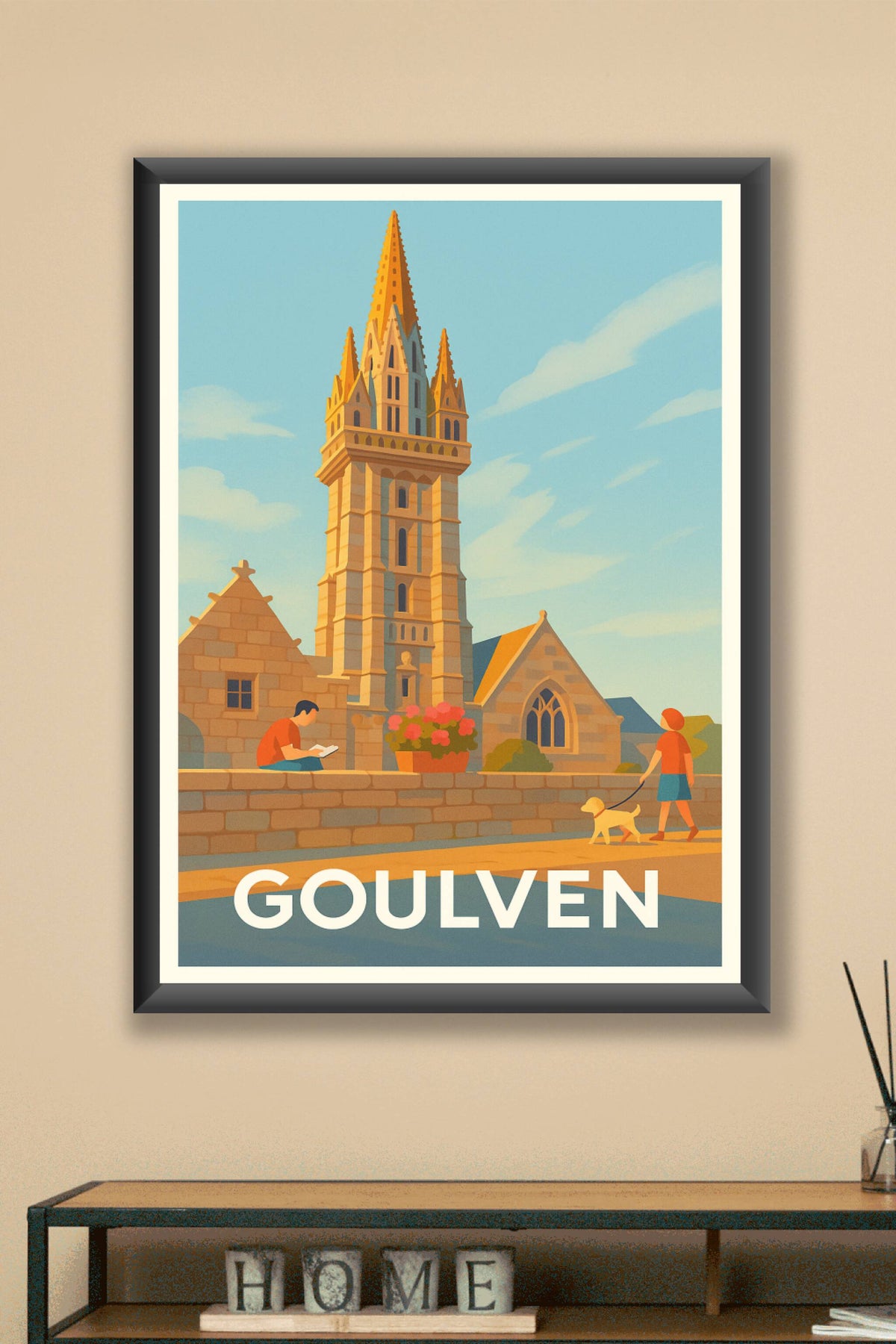 Affiche Goulven — Charme breton et sérénité au fil de la journée · poster d'art de Goulven