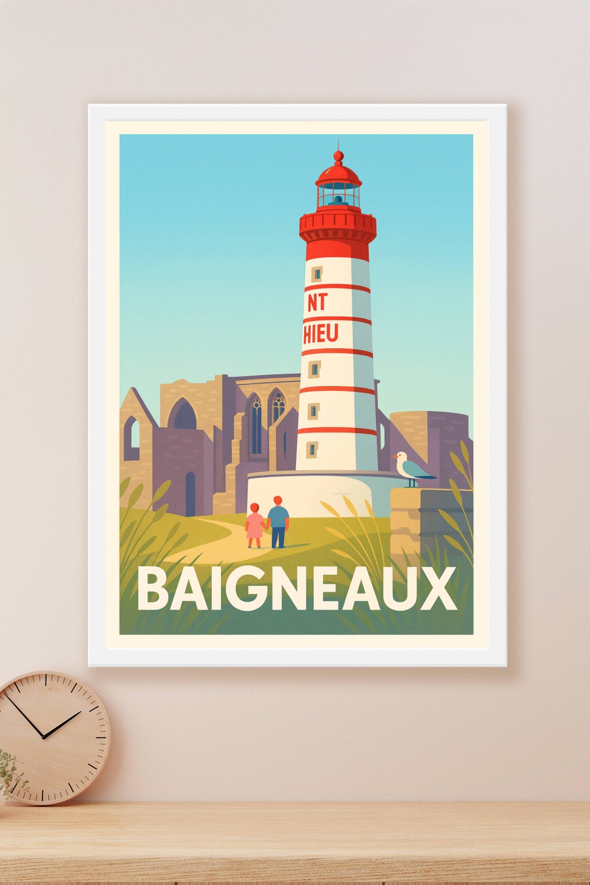 Affiche Baigneaux — Charme côtier et patrimoine lumineux · poster d'art de Baigneaux
