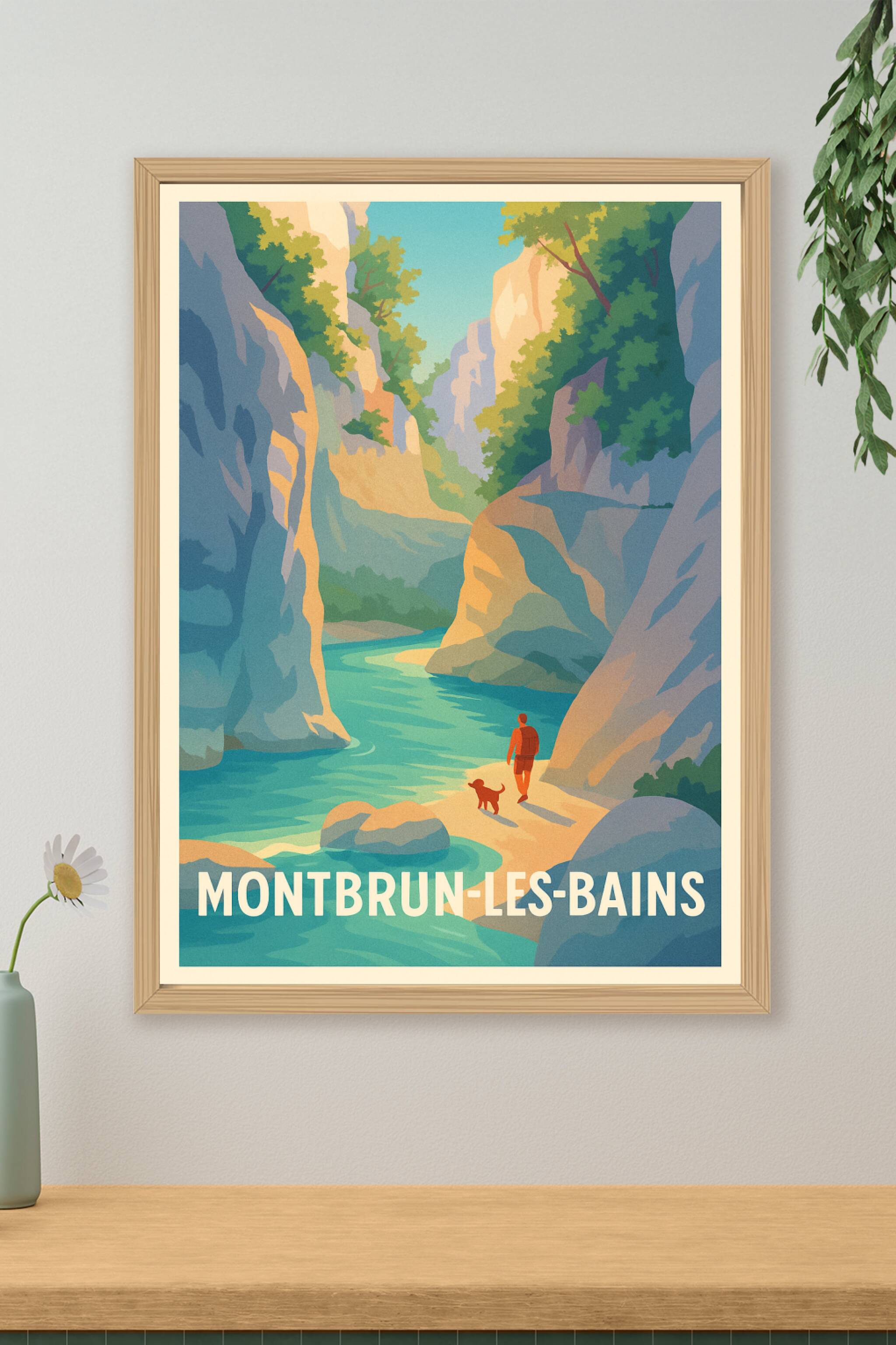 Affiche de Montbrun-les-Bains - Évasion et nature préservée