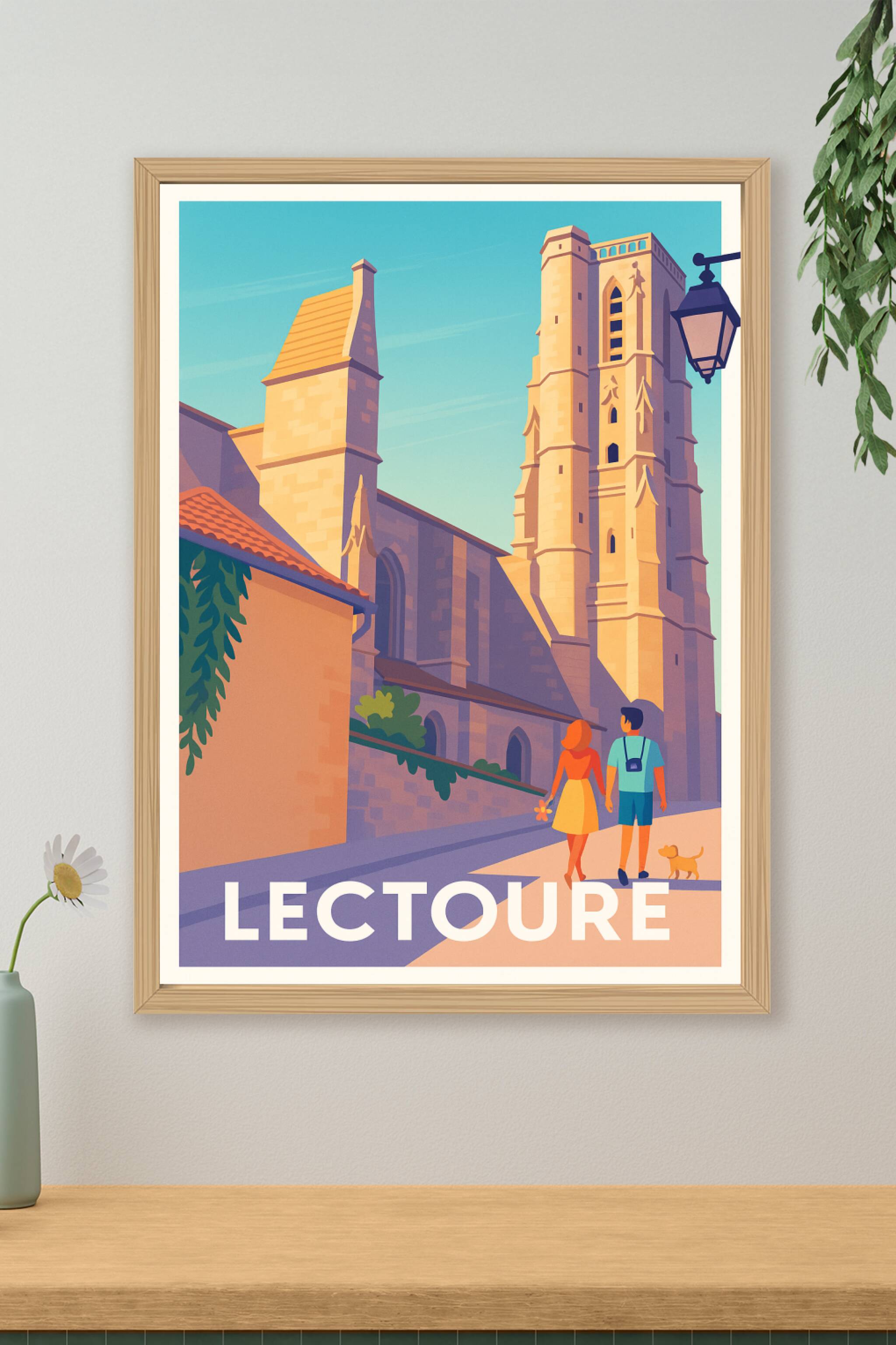 Affiche de Lectoure - Promenade au cœur de la cité historique