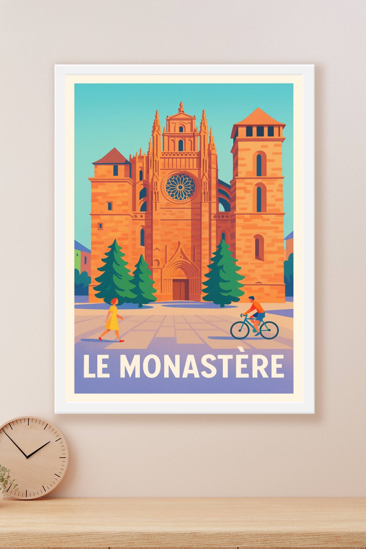 Affiche Le Monastère — Charme historique et douceur de vivre · poster d'art de Le Monastère