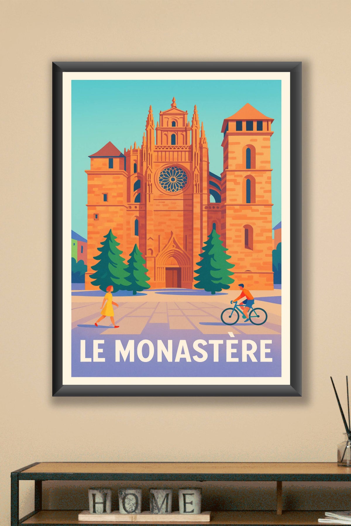 Affiche Le Monastère — Charme historique et douceur de vivre · poster d'art de Le Monastère