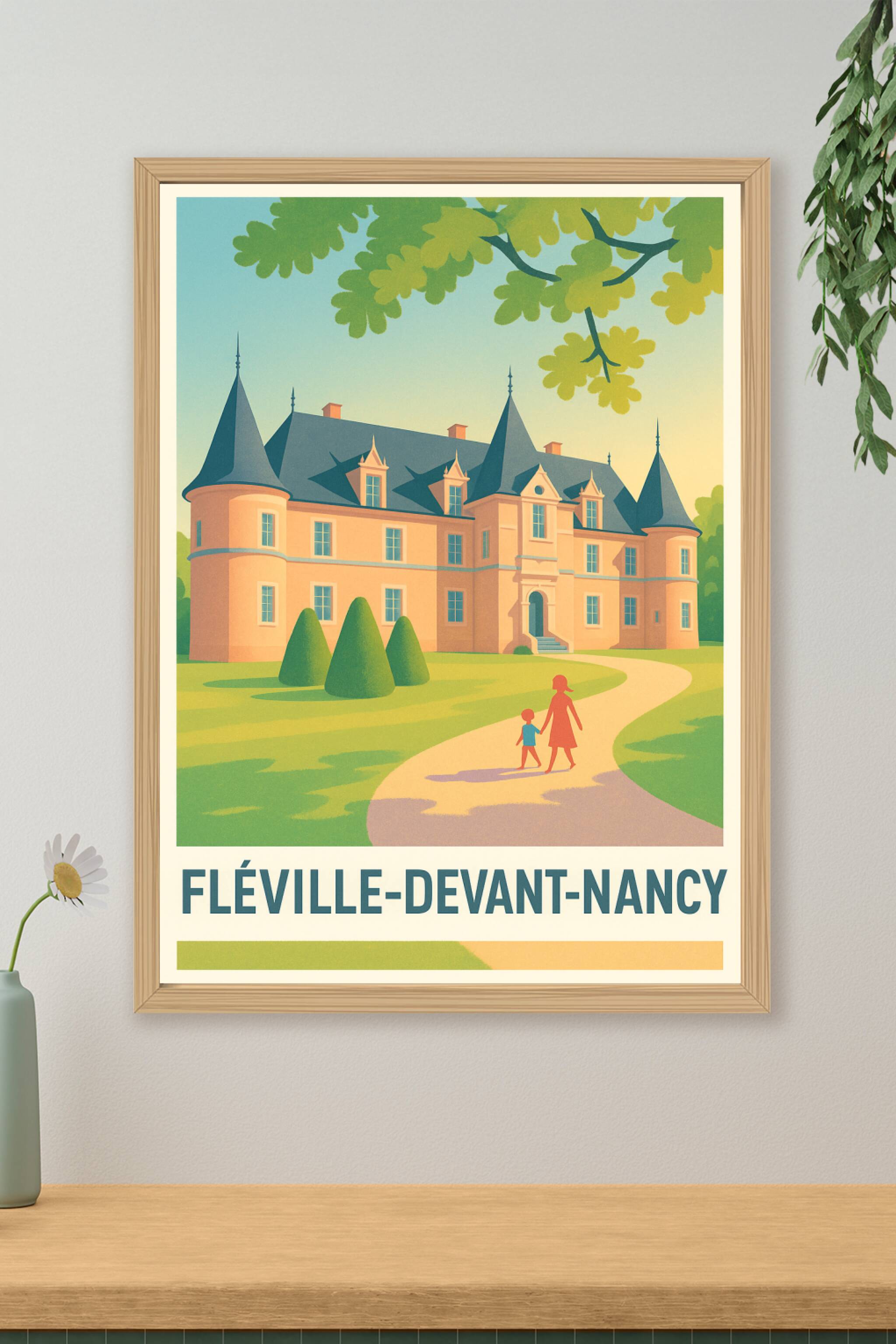 Affiche de Fléville-devant-Nancy - Charme d'un château campagnard