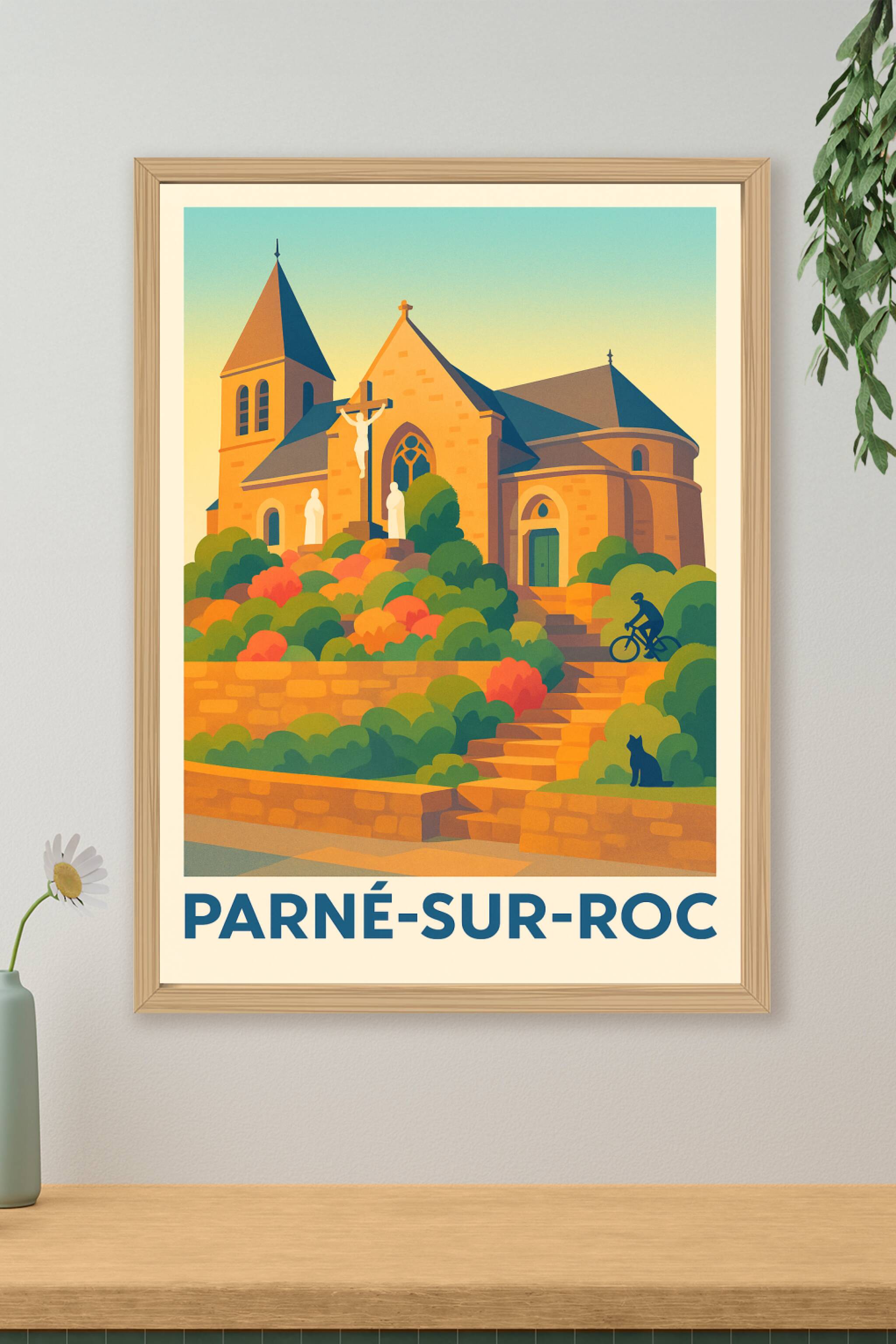 Affiche de Parné-sur-Roc - Charme bucolique et patrimoine religieux