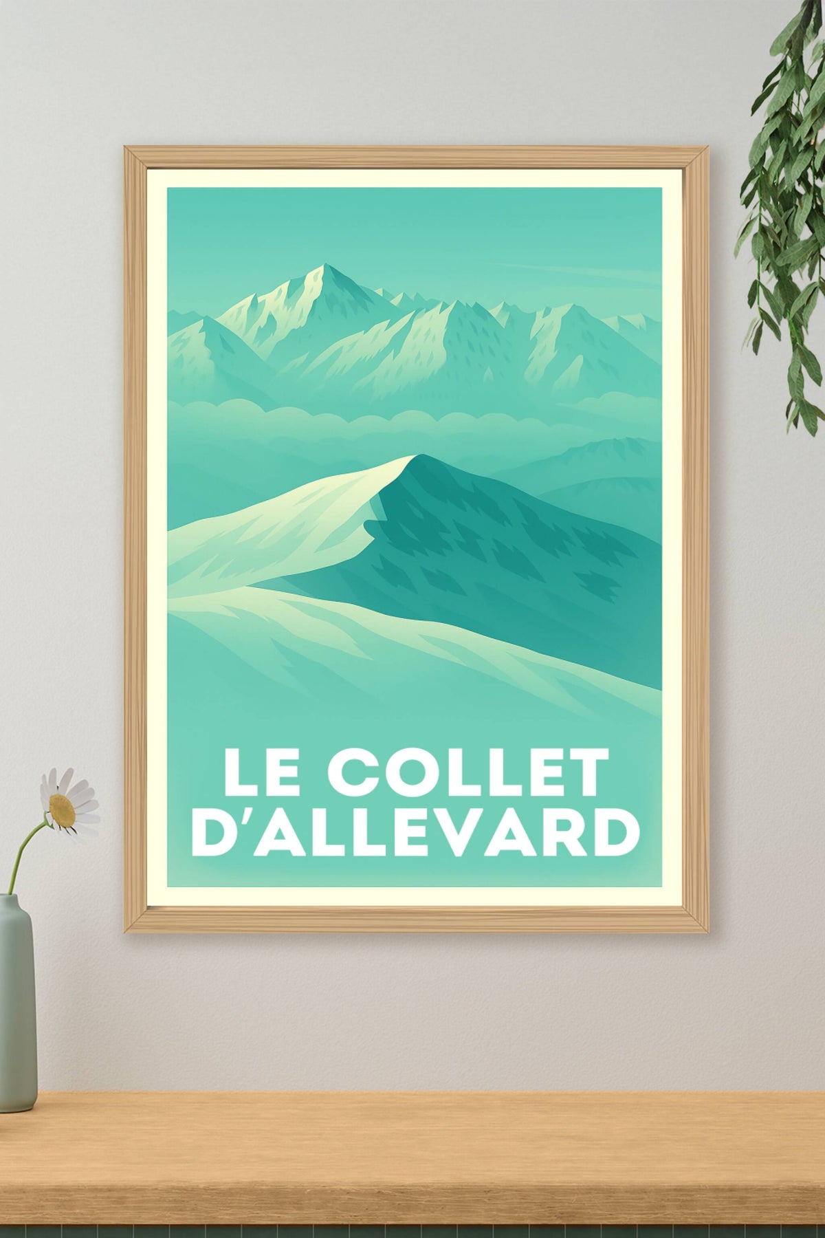 Affiche Le Collet d'Allevard — Splendeur alpine intemporelle · poster d'art de Le Collet d'Allevard