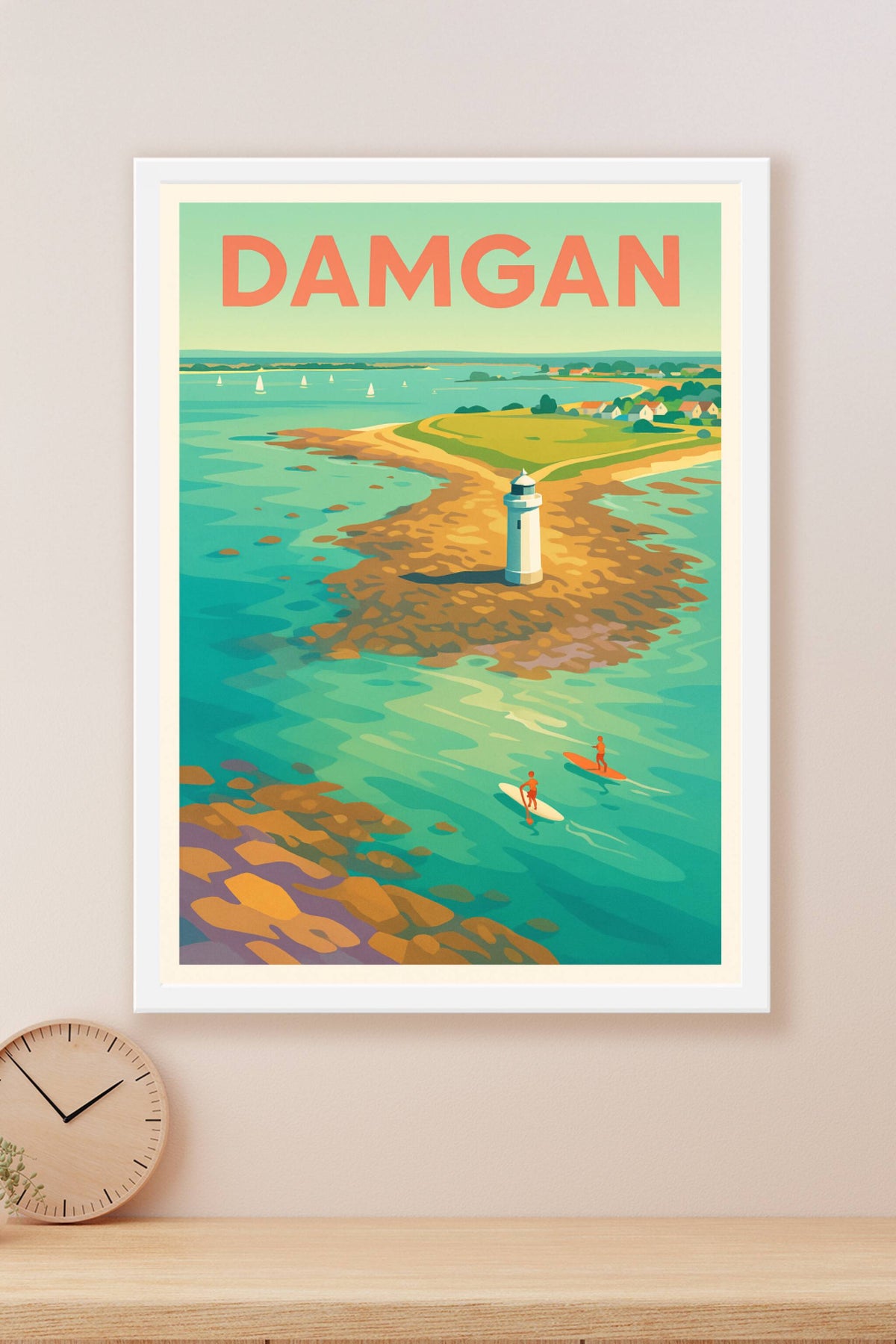 Affiche Damgan — Évasion côtière et lumière marine · poster d'art de Damgan